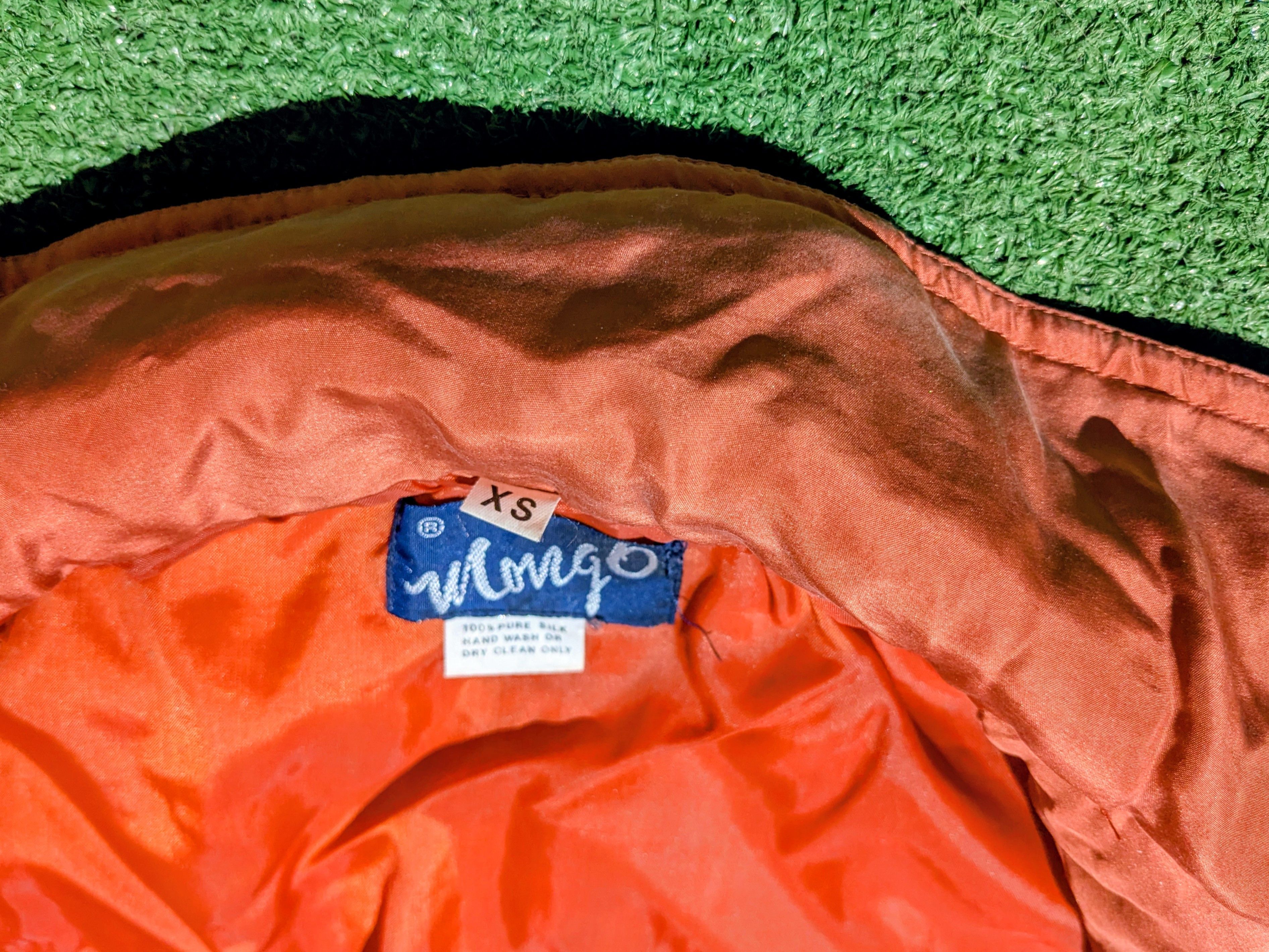 Other Vintage Silk Mongo Jacket Womens XS Persimmon Parka Coat Size XS / US 0-2 / IT 36-38 - 5 Thumbnail