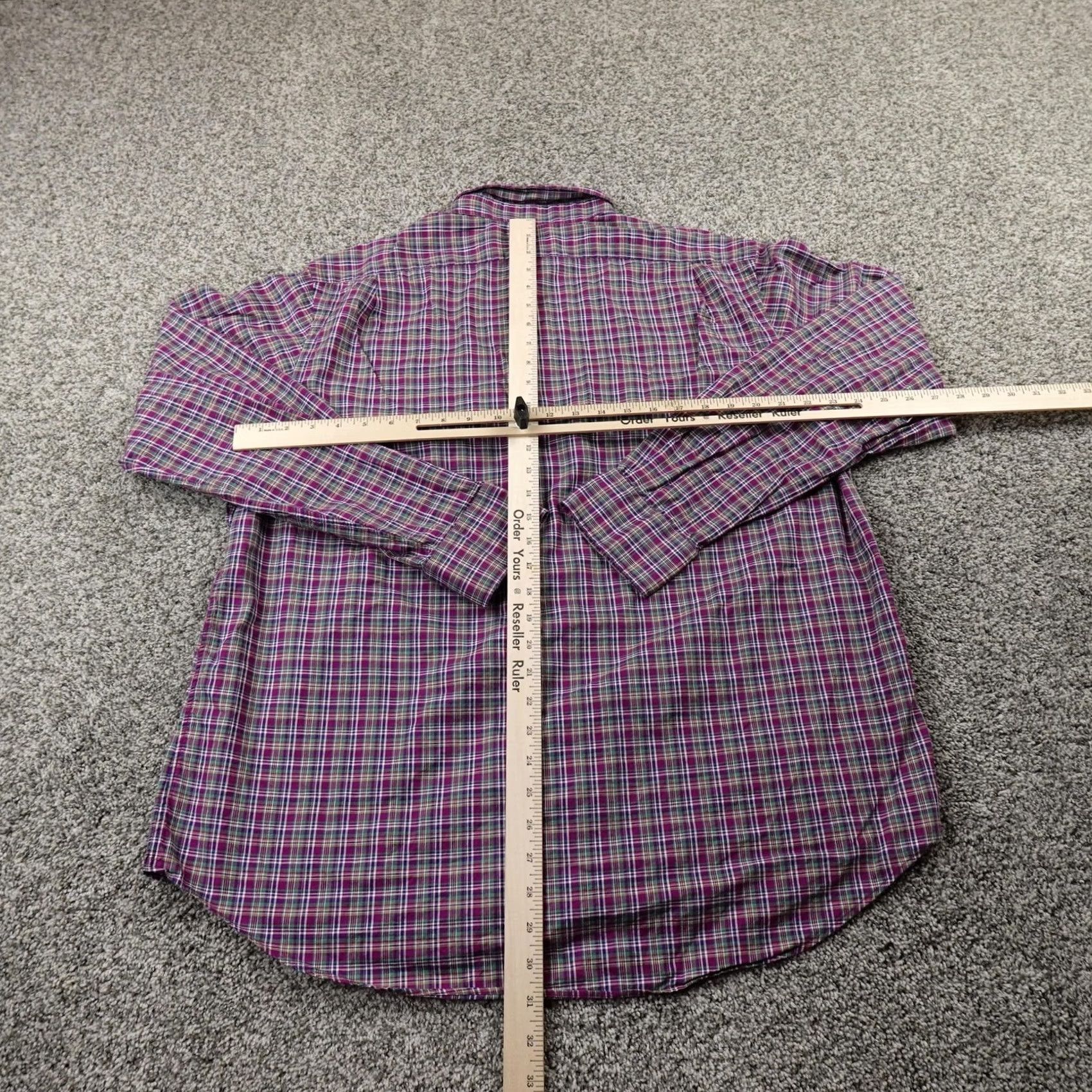 Polo Ralph Lauren Polo Ralph Lauren Shirt Mens XL Purple Green Madras Plaid Button Up Size US XL / EU 56 / 4 - 6 Thumbnail