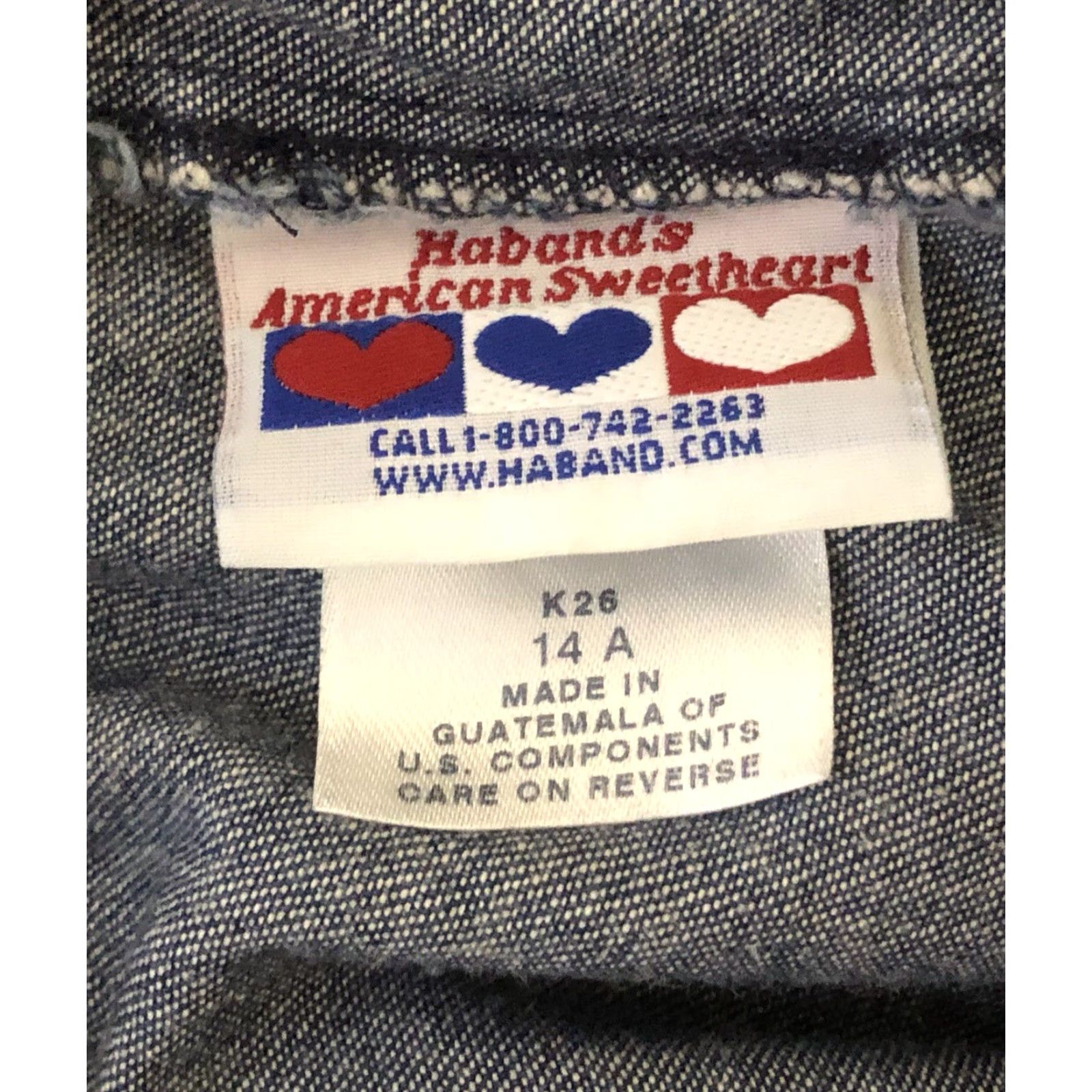 Haband Haband Cropped Capri Pants 14 Blue Denim 29"W Western Capri Pants Women Adult Regular 29 Inseam 21" Flat Front Pockets Casual Capris Size 36" / US 14 / IT 50 - 4 Thumbnail