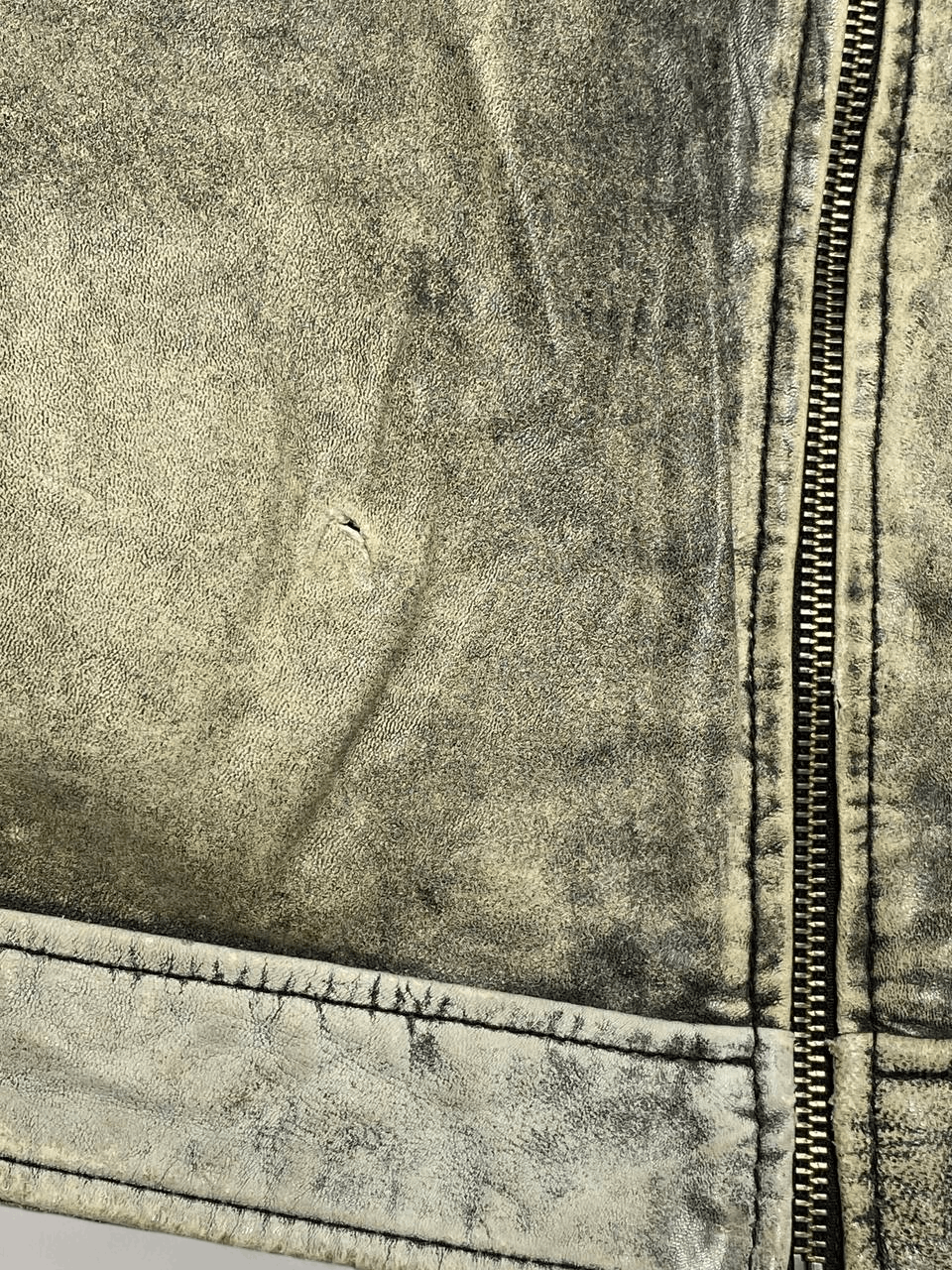 Vintage Vintage ECO SNAKE LEATHER Faded Distressed Jacket Y2k Size US XL / EU 56 / 4 - 9 Thumbnail