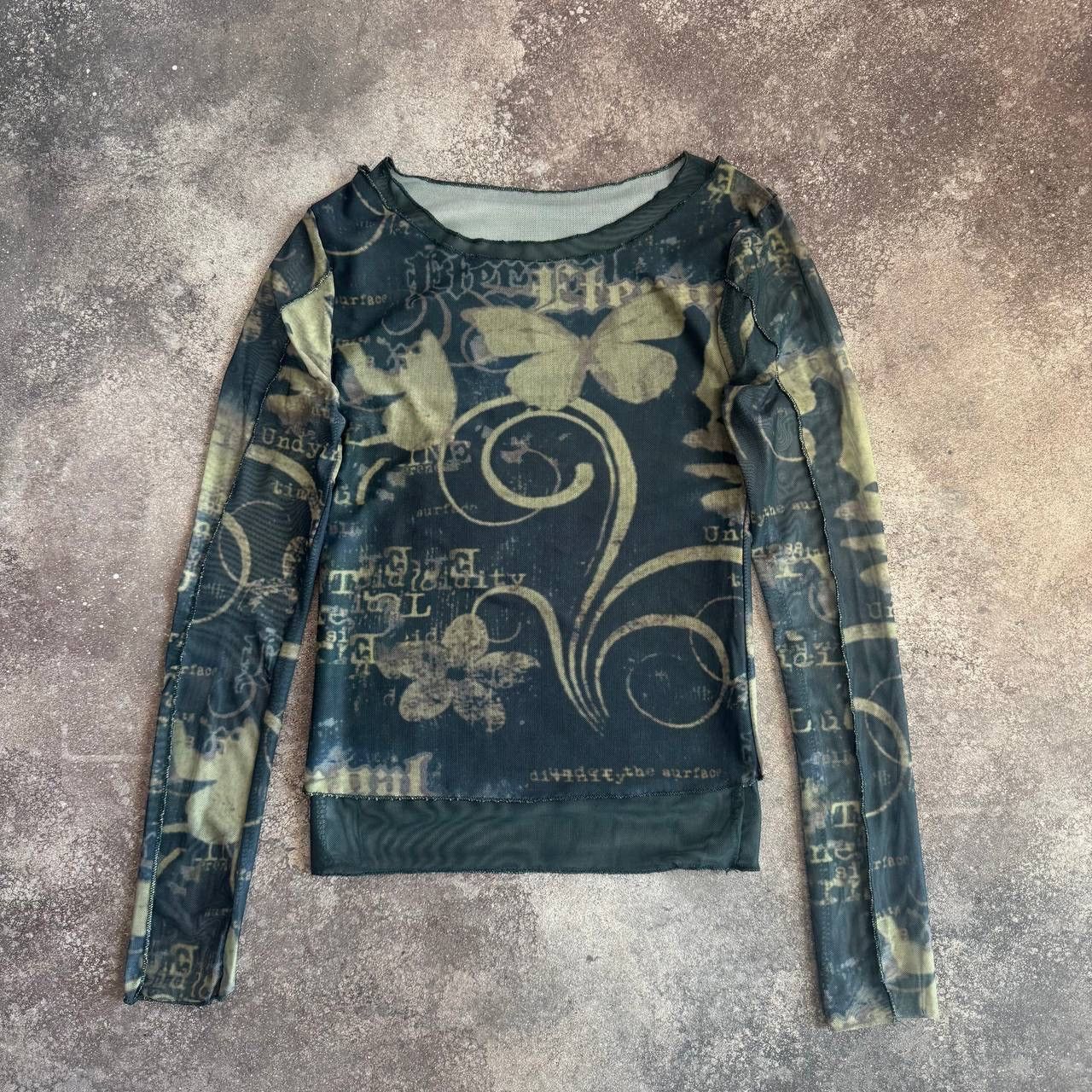 Vintage Jean Paul Gaultier Style Mesh Long Sleeve Top Size S / US 4 / IT 40 - 1 Thumbnail