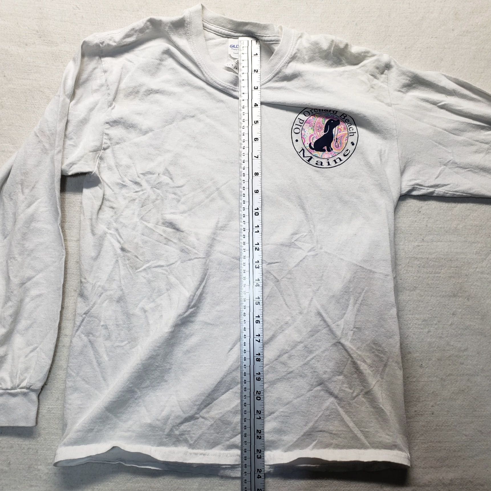 Vintage Sunsations Shirt Women's White T-Shirt - Adult Medium - Maine Travel Elephant Graphic, Tie Dye, Crew Neck, Cotton Blend, Casual Short Sleeve Size M / US 6-8 / IT 42-44 - 7 Thumbnail