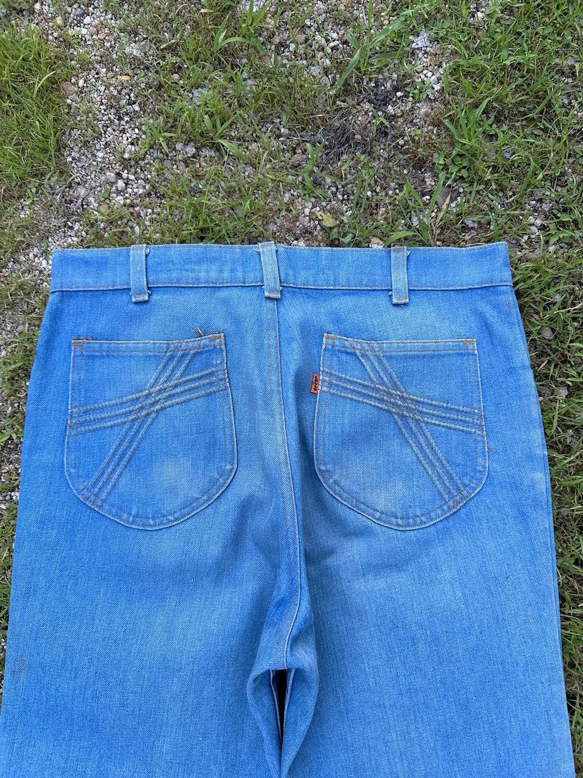 80’s VINTAGE LEVI’S JEANS WIDE LEGS ORANGE TAB DENIM TALON42