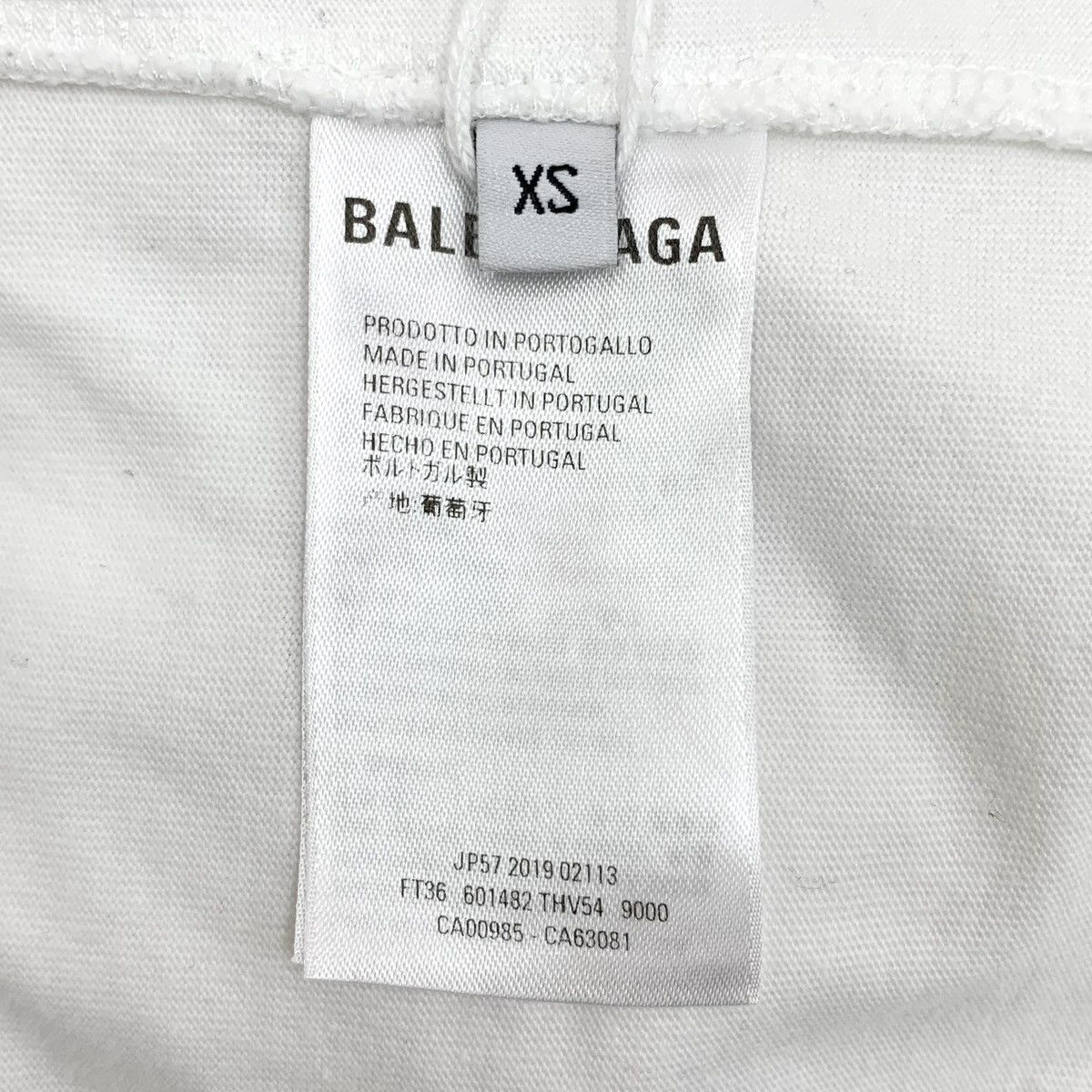 Balenciaga Balenciaga White Cotton Crew Neck Short Sleeve T-shirt K26WX Size XS / US 0-2 / IT 36-38 - 7 Thumbnail
