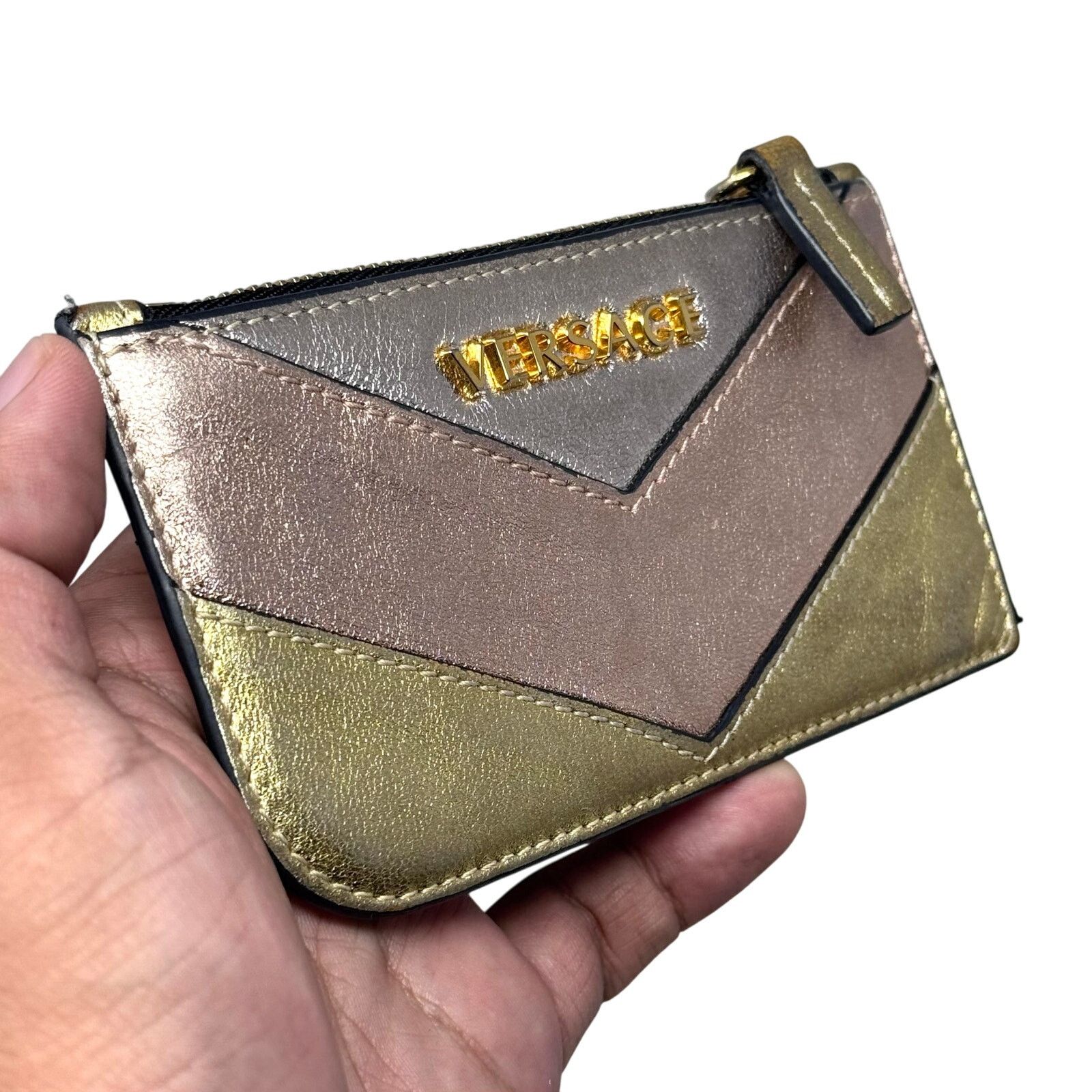 Versace Versace Metallic Zipper Wallet Size ONE SIZE - 8 Thumbnail