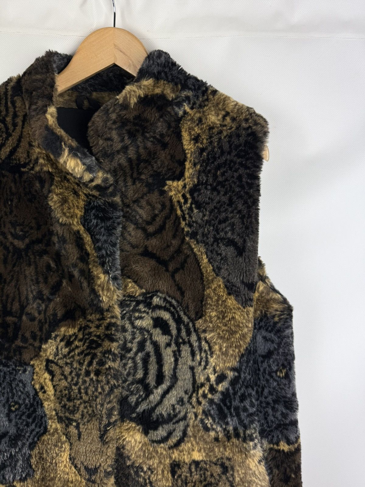 Joseph Ribkoff × Vintage Joseph Ribkoff Animal Print Faux Fur Sleeveless Vest Jacket Size M / US 6-8 / IT 42-44 - 5 Thumbnail