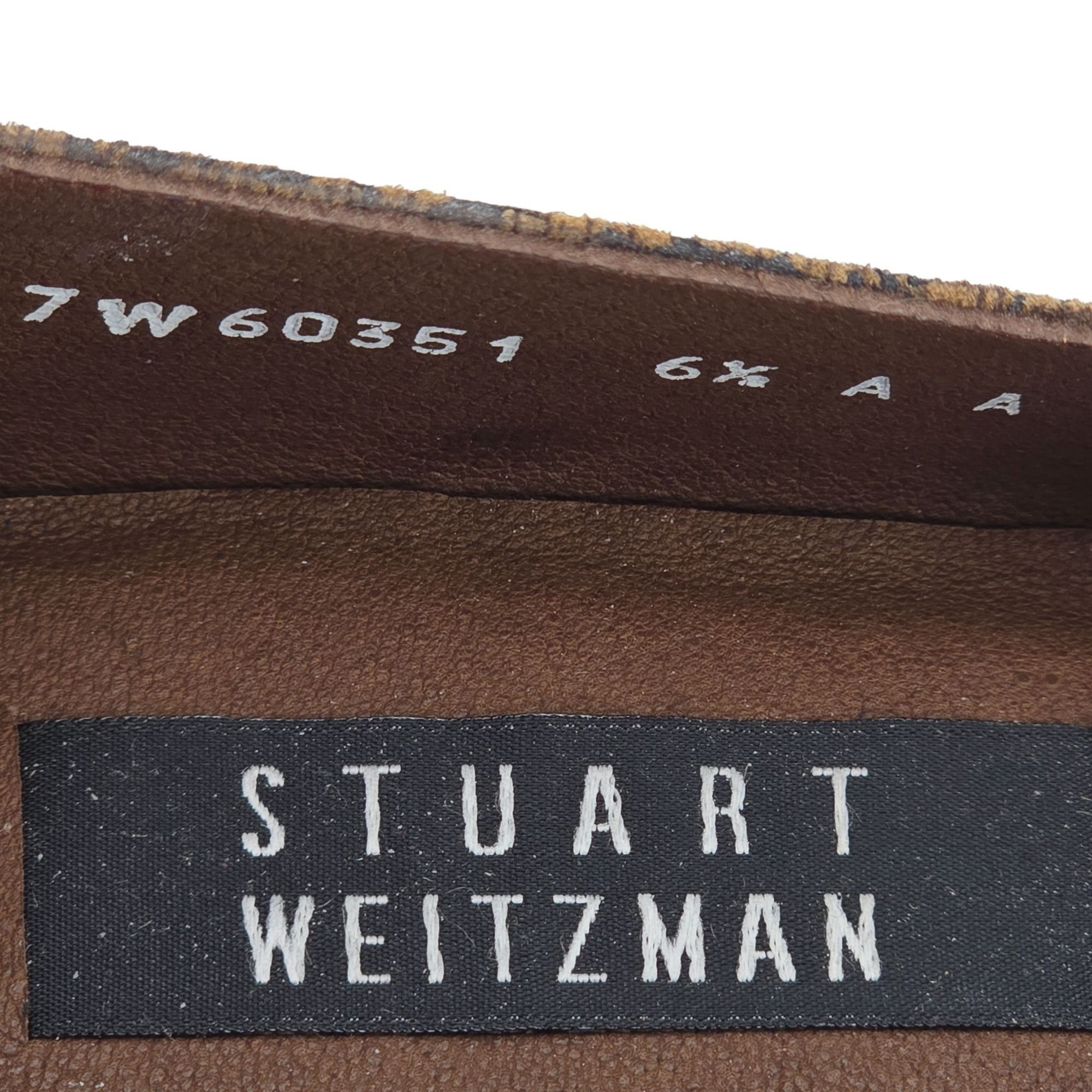 Stuart Weitzman Stuart Weitzman Women's 6.5AA Brown Black Tweed Dress Shoes Size US 6.5 / IT 36.5 - 8 Thumbnail