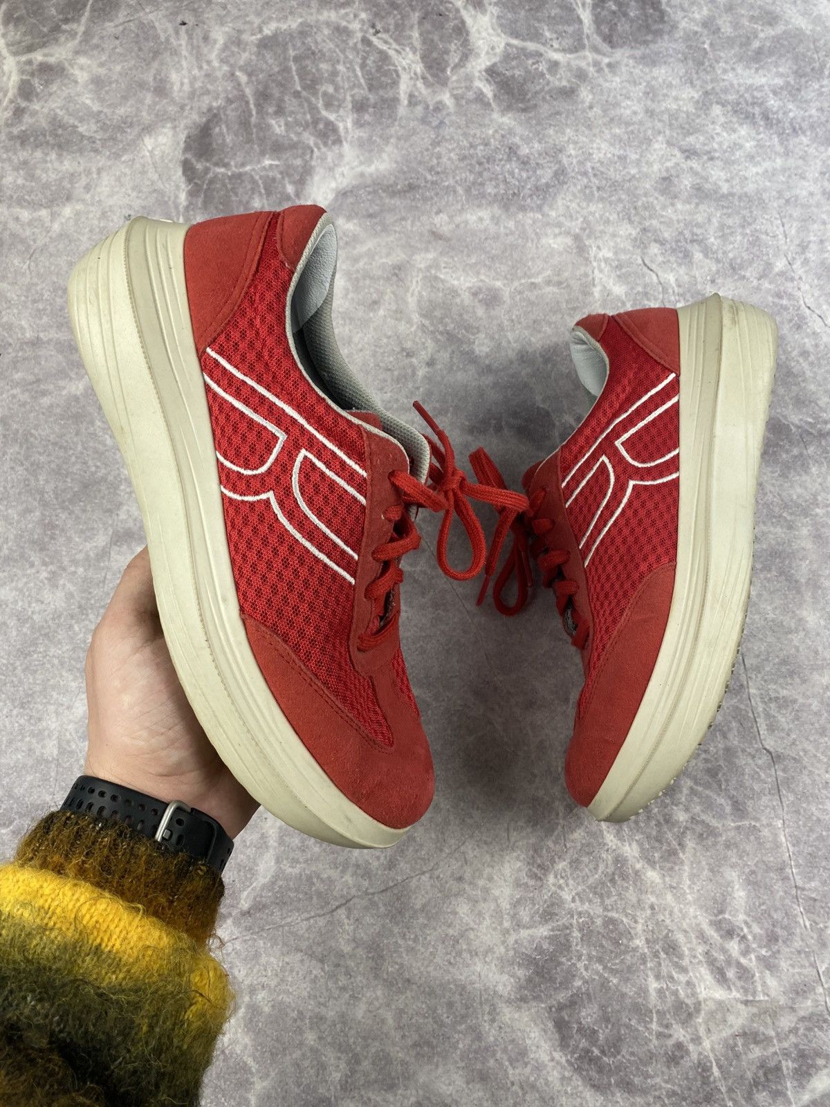 Kybun Kybun Red Suede Comfort Walking Orthopedic Shoes Size: 41 Size US 8 / EU 41 - 1 Thumbnail