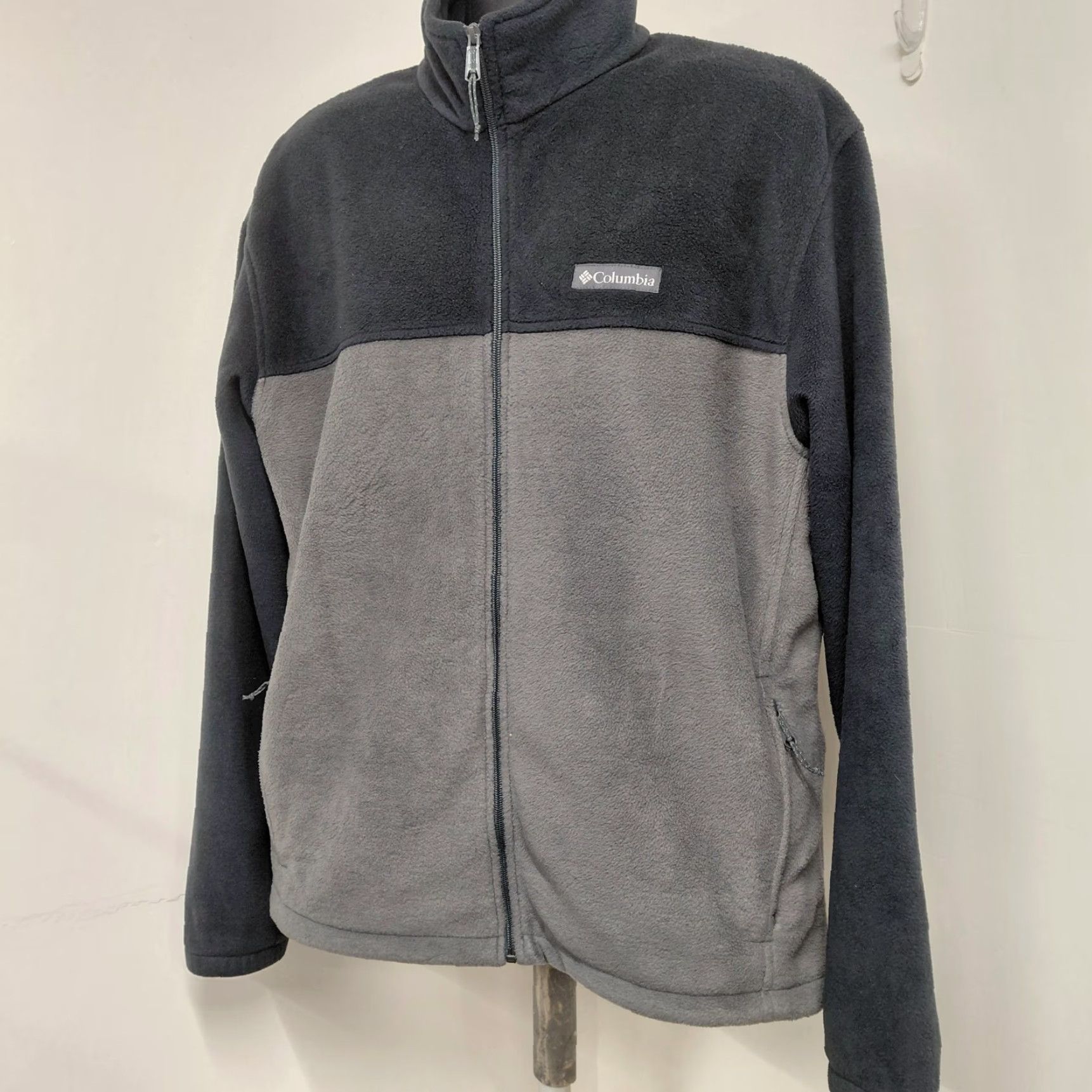 Vintage Columbia Steens Mountain Fleece Jacket Men XL Gray Black Full Zip Outdoor Hiking Jacket Size US XL / EU 56 / 4 - 3 Thumbnail