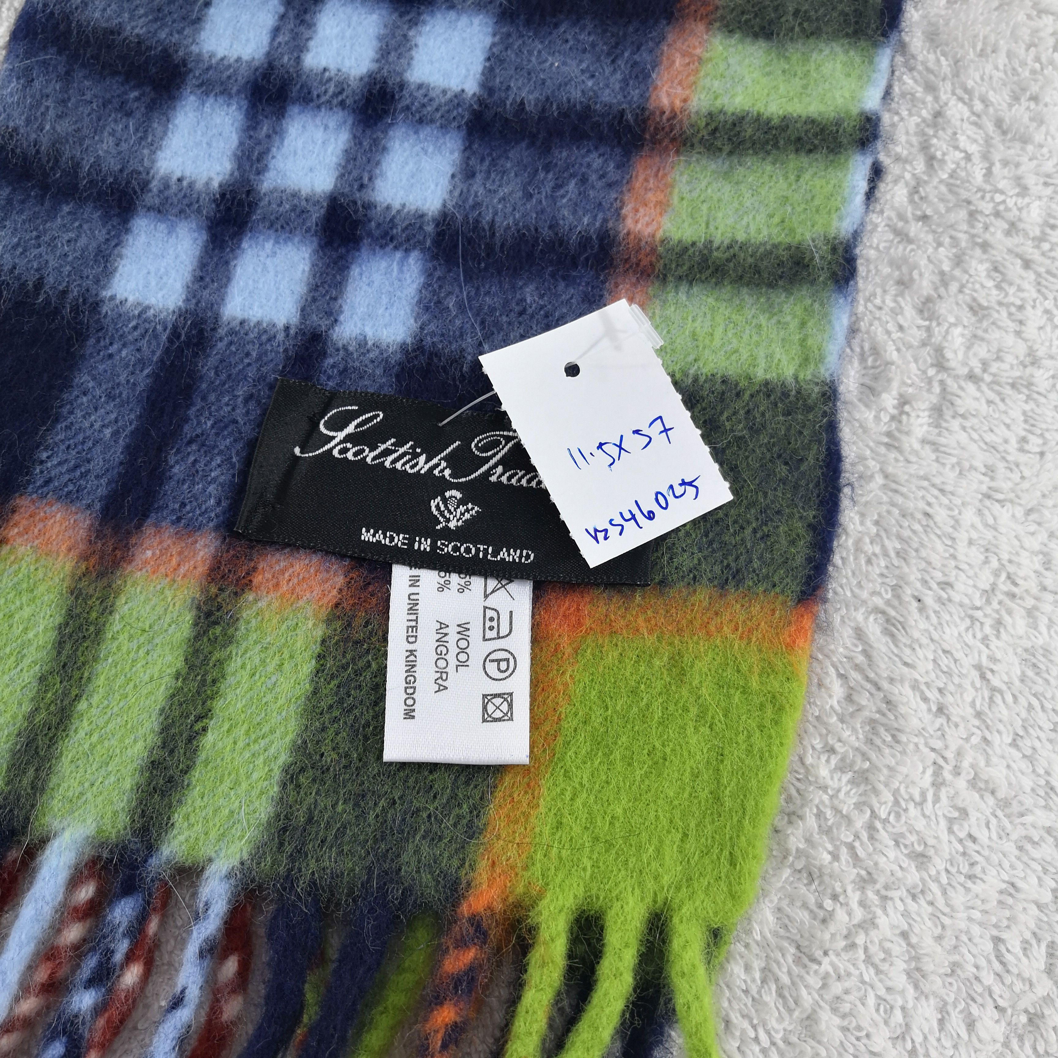 Japanese Brand Vintage Scottish Tradition Scarf Wool Plaid Check Scarves . Size ONE SIZE - 4 Thumbnail