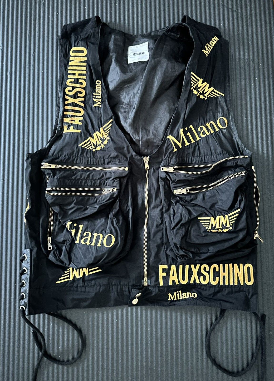 Moschino Moschino Fauxschino Milano Statement Vest Size US L / EU 52-54 / 3 - 2 Thumbnail