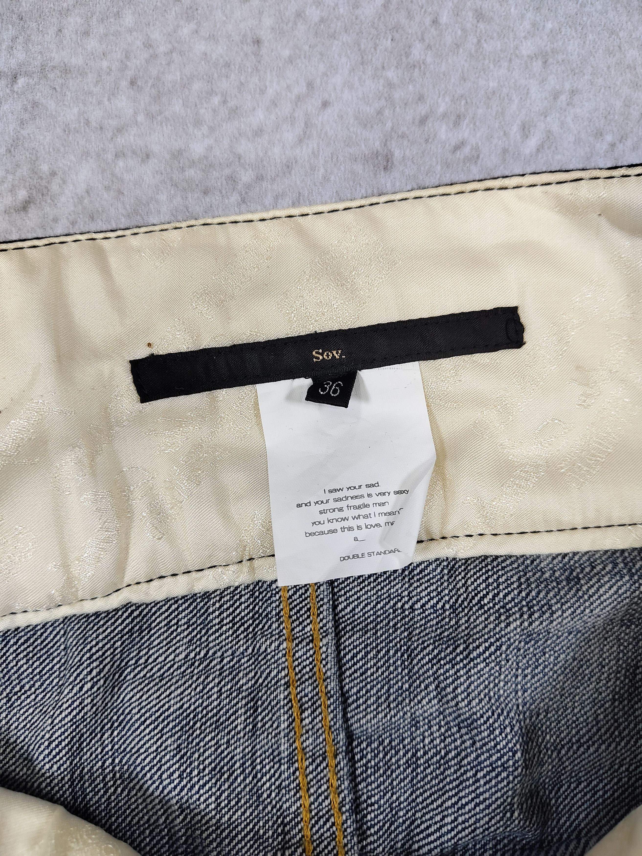 If Six Was Nine Sov. Tokyo- Heavy Distressed Mud Wash Panel Denim Short Size 28" / US 6 / IT 42 - 8 Thumbnail
