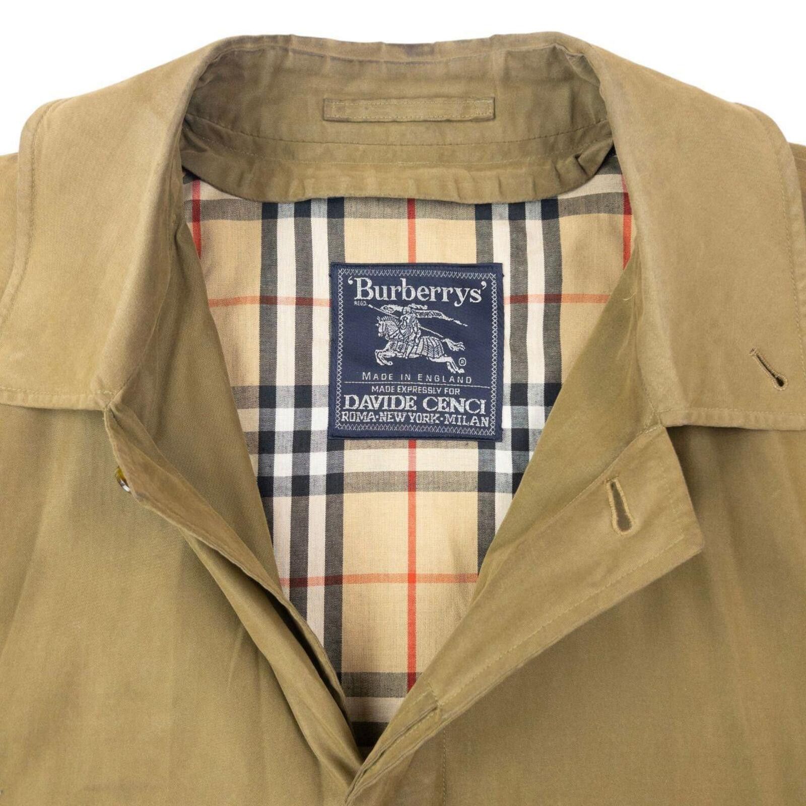 Burberry Vintage 80s Burberry Davide Cenci Trench Jacket Size XL Size US XL / EU 56 / 4 - 3 Thumbnail