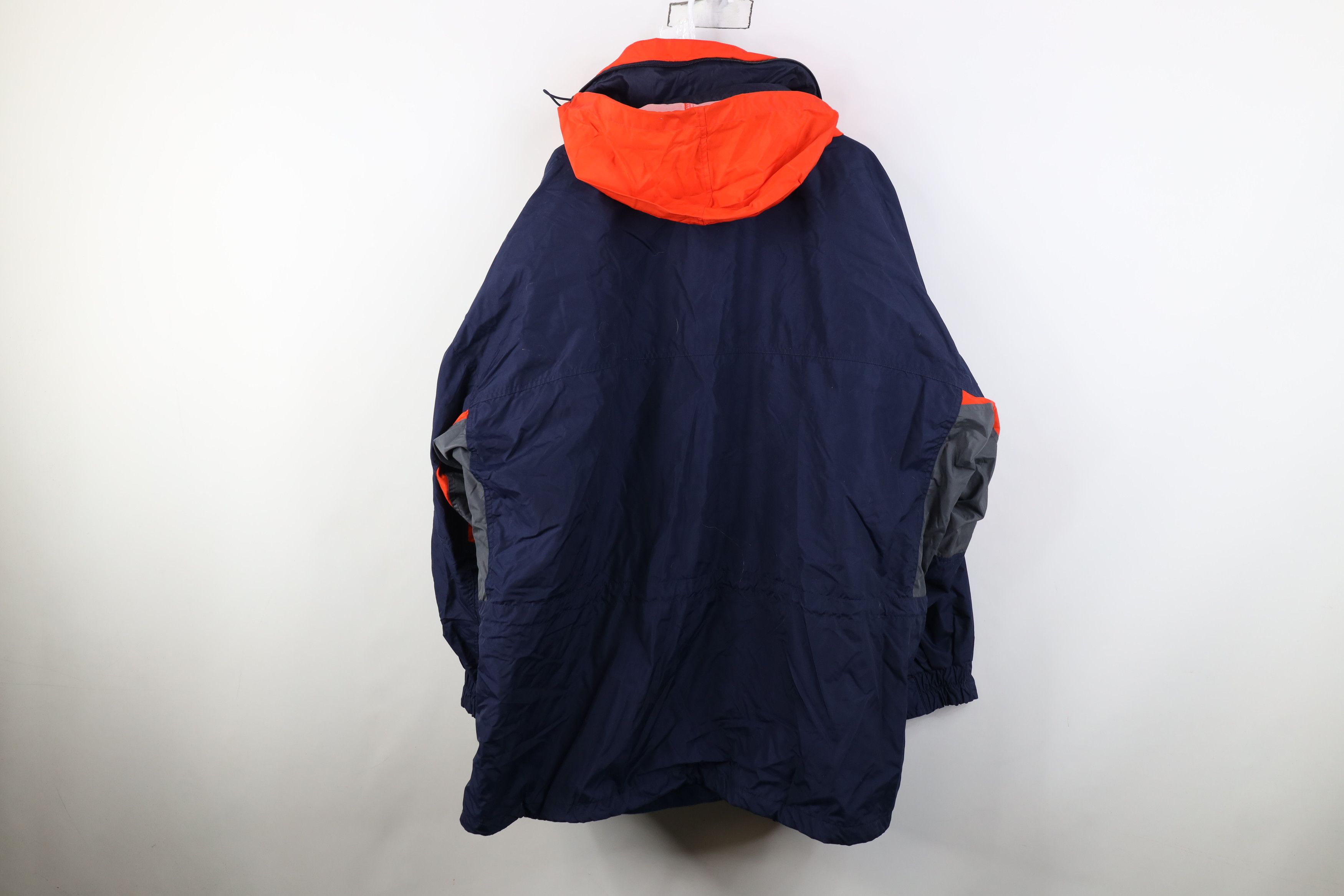 Columbia Vintage 90s Columbia Hooded 2 In 1 Parka Jacket Navy Blue Size US XXL / EU 58 / 5 - 9 Thumbnail