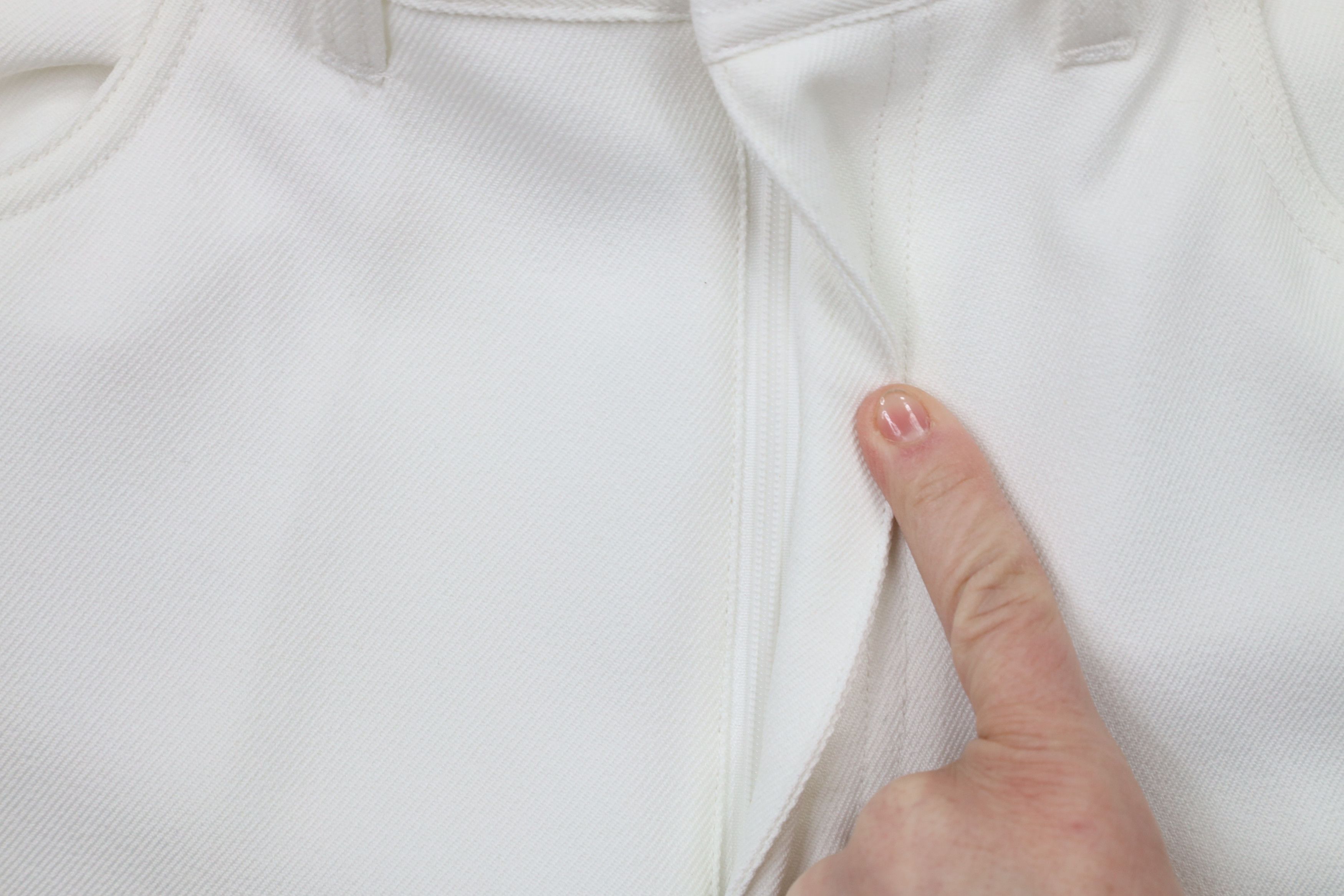 Vintage Vintage 90s Streetwear Flared Wide Leg Chino Pants White Size US 33 - 5 Thumbnail