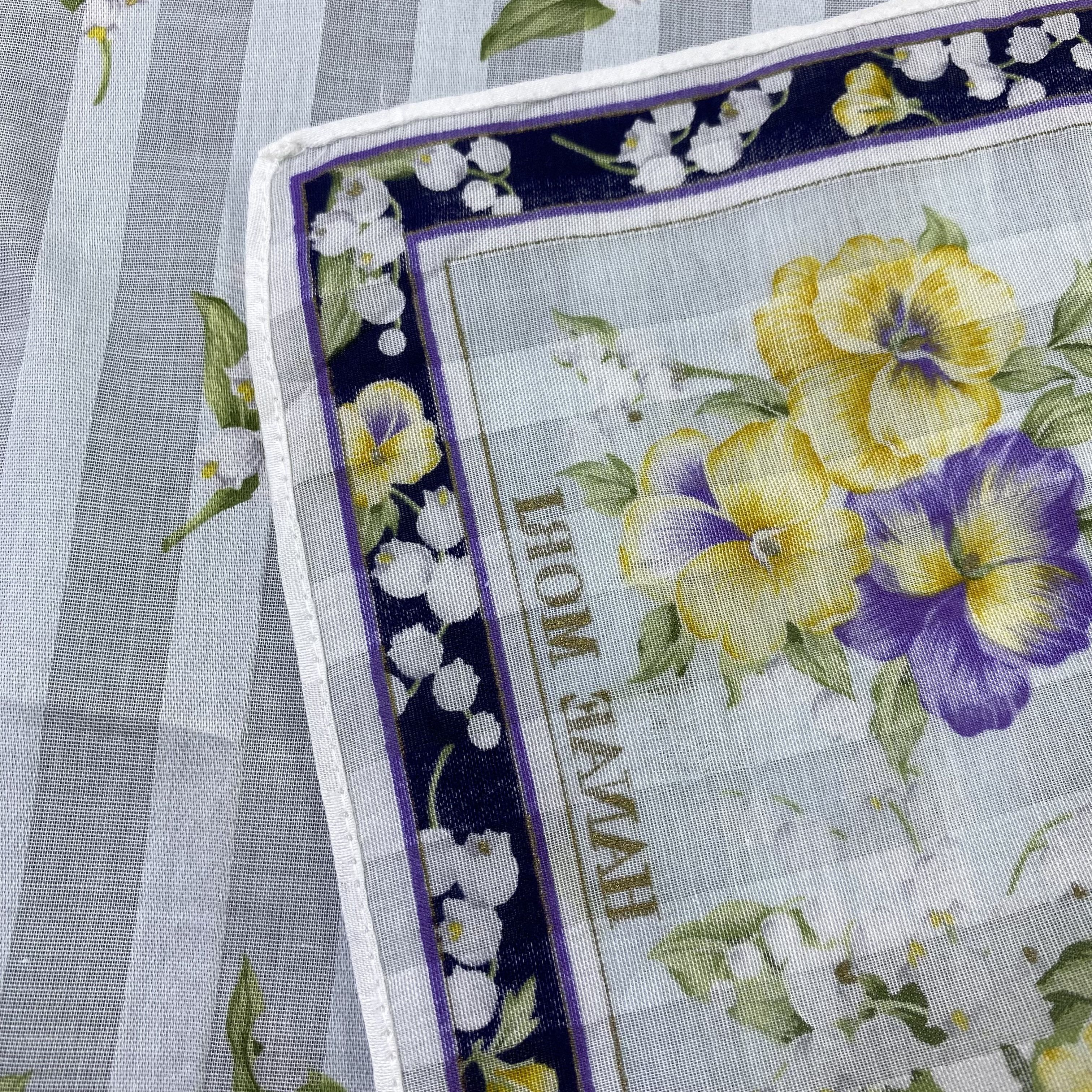 Hanae Mori Hanae Mori Handkerchief Neckerchief Bandana-B1596 Size ONE SIZE - 6 Thumbnail