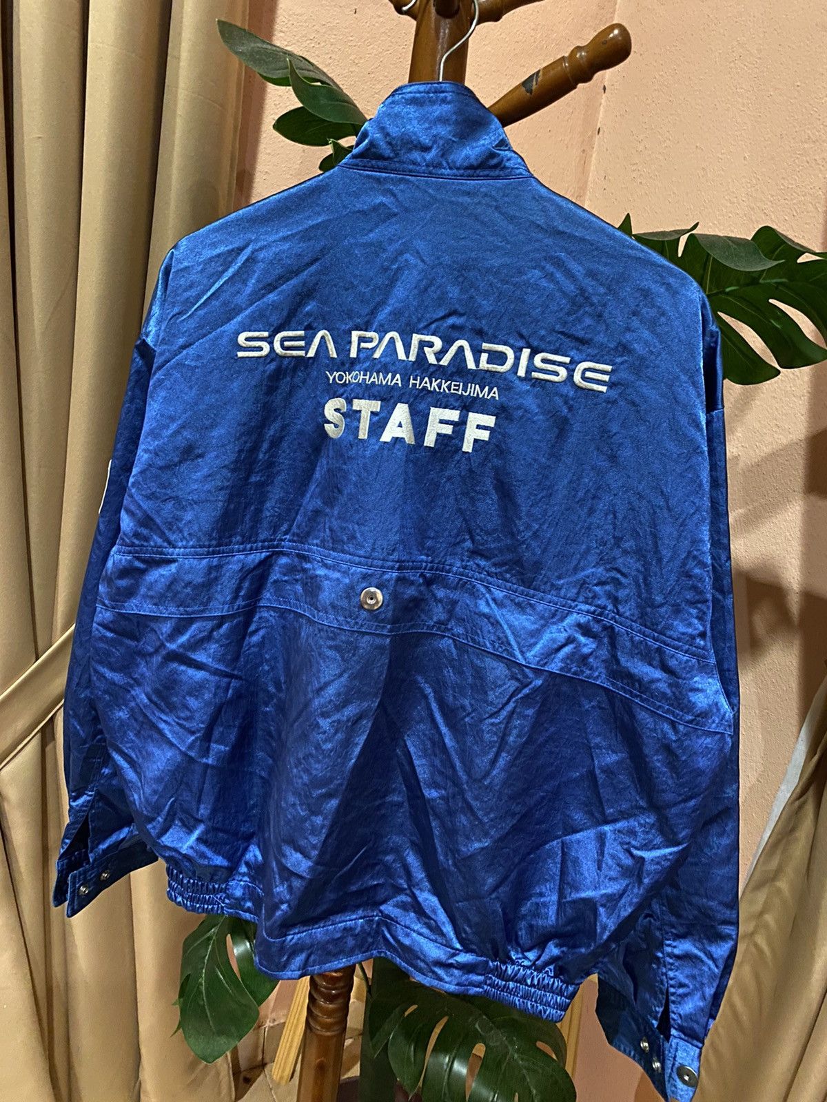Japanese Brand × Vintage Sea Paradise Yokohama Hakkeijima Staff Jacket – Blue Nylon Size US L / EU 52-54 / 3 - 5 Thumbnail