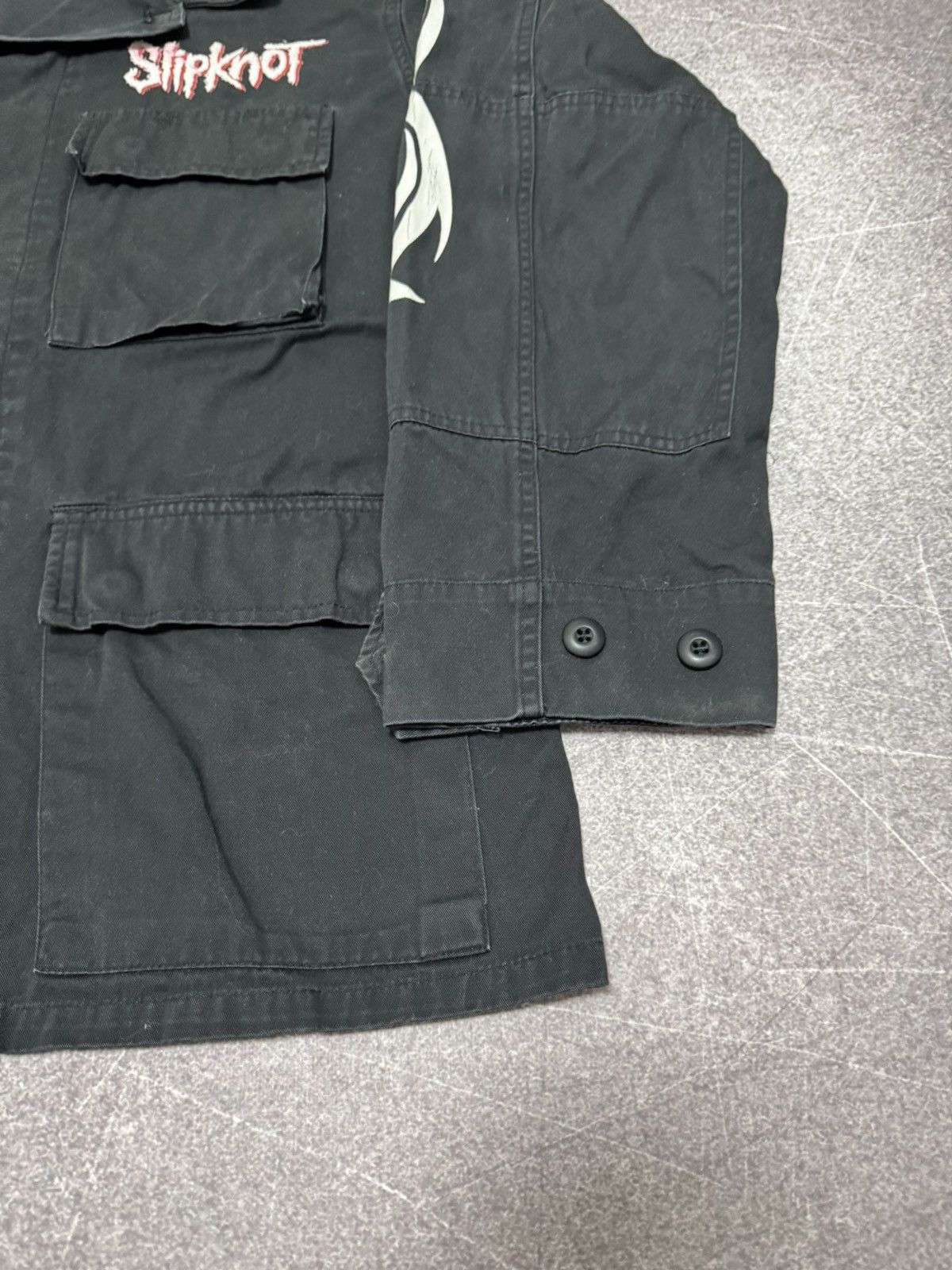 Vintage Vintage Slipknot 2008 Military Jacket Rock Band Y2k Size US L / EU 52-54 / 3 - 4 Thumbnail