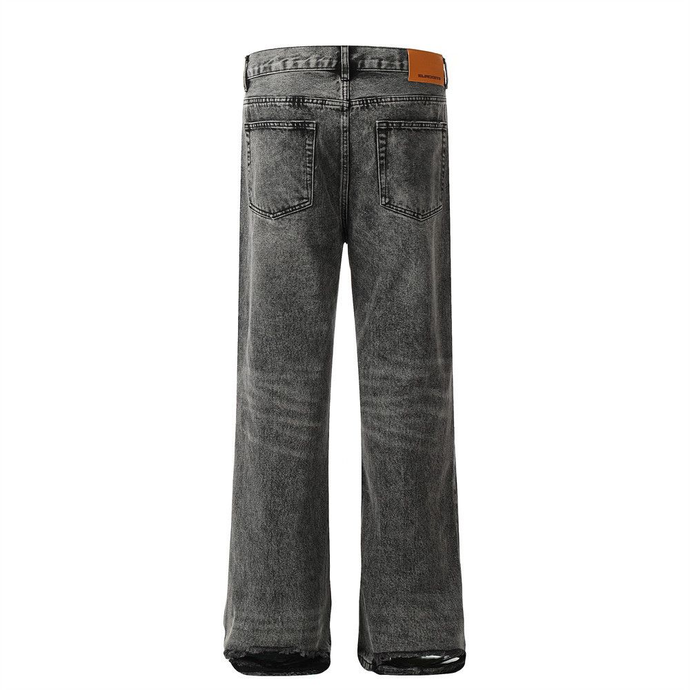 Japanese Brand × Jean Heavy washed distressed men's punk retro denim straight Size US 32 / EU 48 - 2 Thumbnail