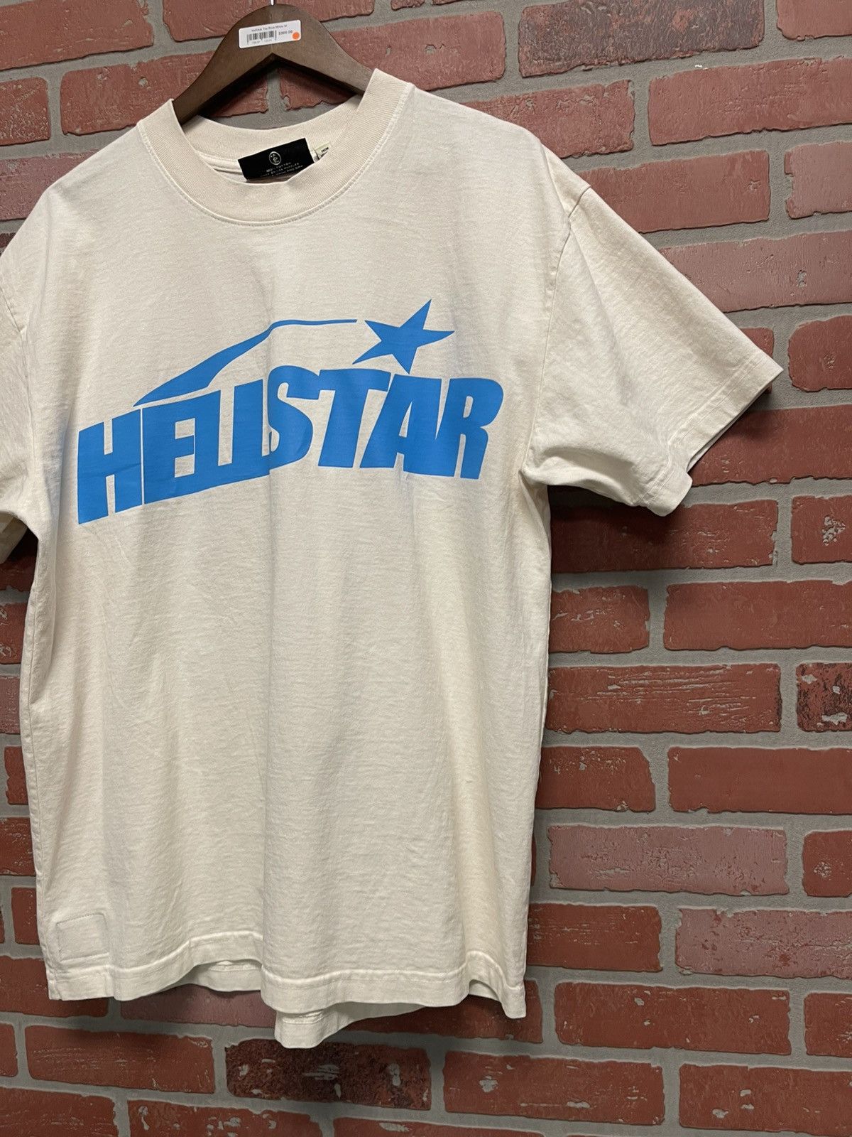 HELLSTAR Size M - Hellstar Classic Tee Shirt White/Blue Print Size US M / EU 48-50 / 2 - 3 Thumbnail