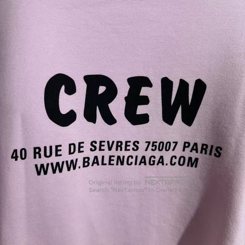 Balenciaga Balenciaga Pink Crew Neck Sweatshirt Size US XS / EU 42 / 0 - 3 Thumbnail