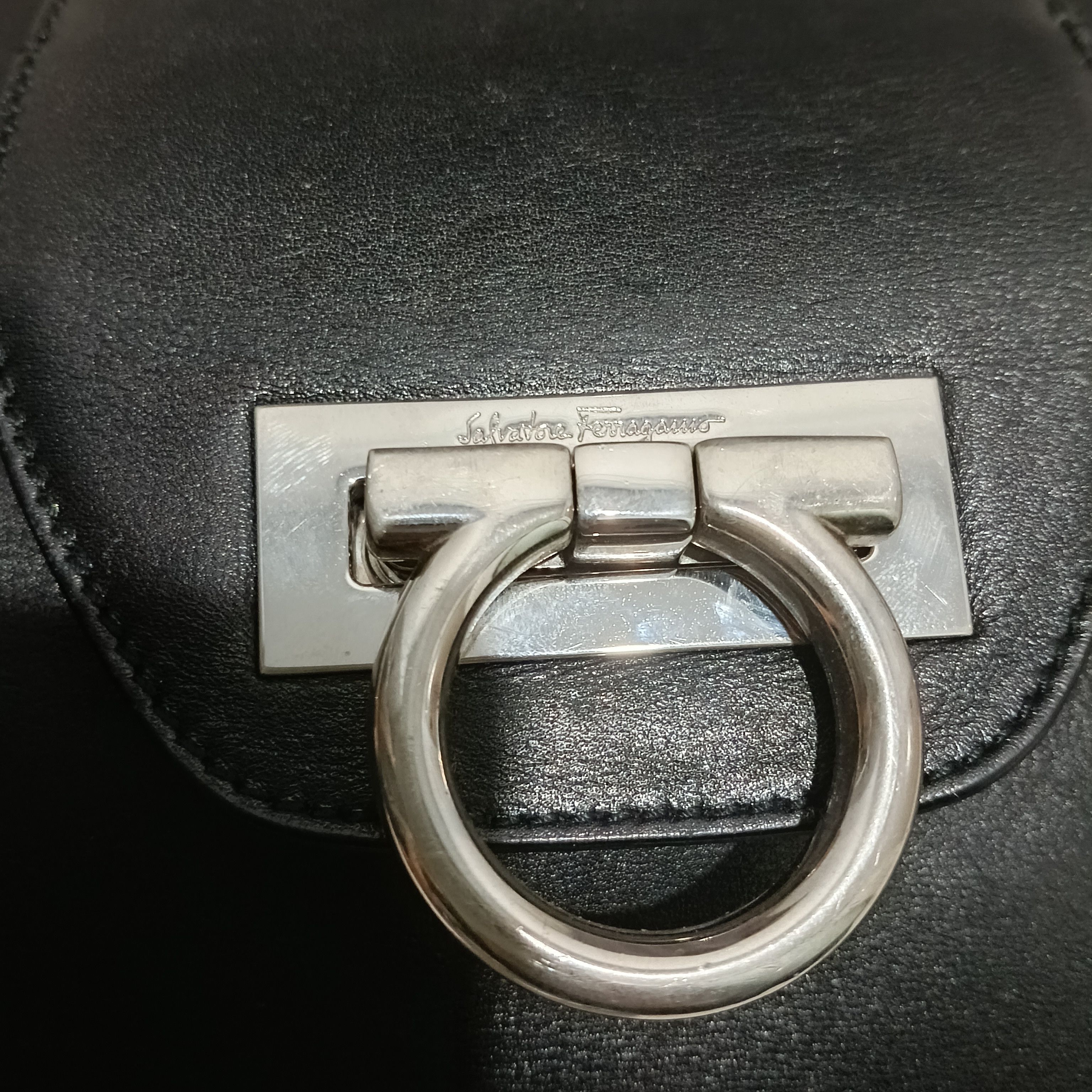 Salvatore Ferragamo Salvatore Ferragamo Black Shoulder Bag Size ONE SIZE - 3 Thumbnail