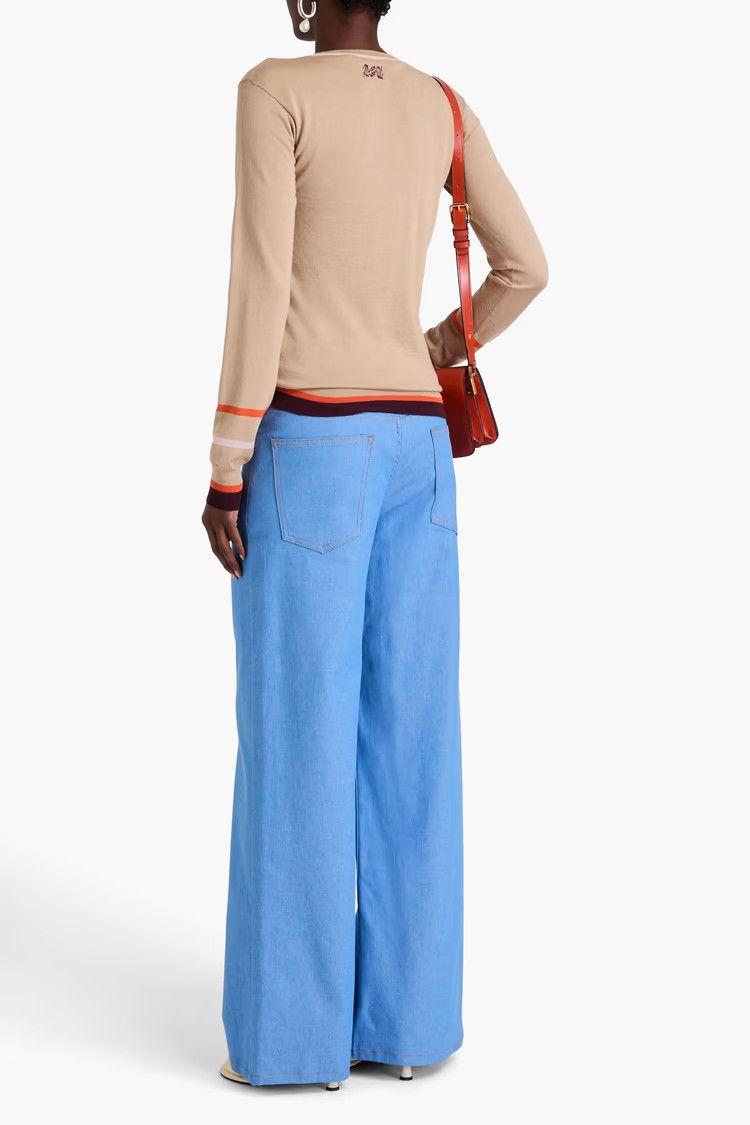 Marni o1w1db10125 Wool And Silk Blend Jumper in Neutral Size XL / US 12-14 / IT 48-50 - 3 Thumbnail