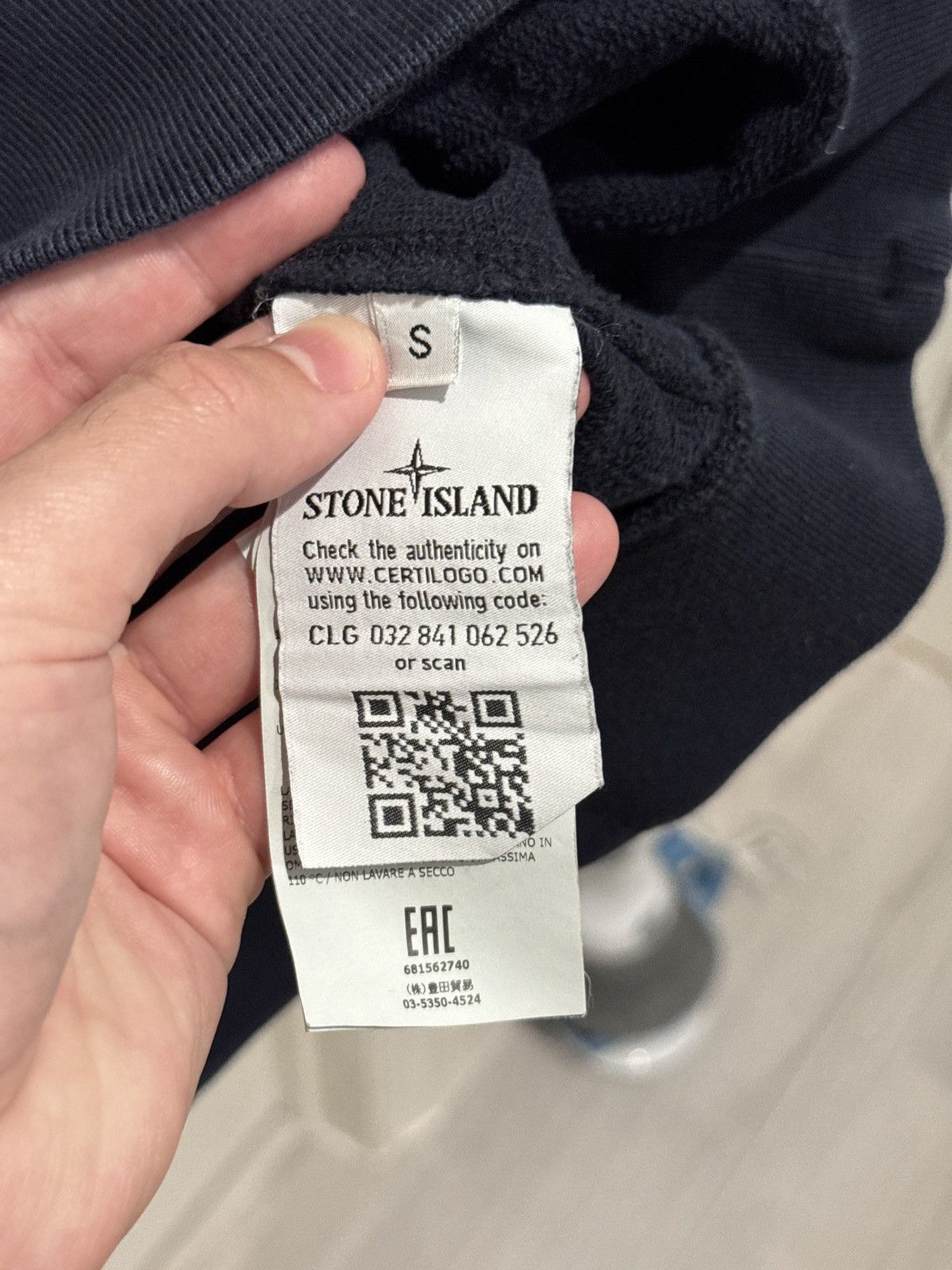 Stone Island Stone Island Mens Navy Blue Sweater Size S Small Size US S / EU 44-46 / 1 - 8 Thumbnail