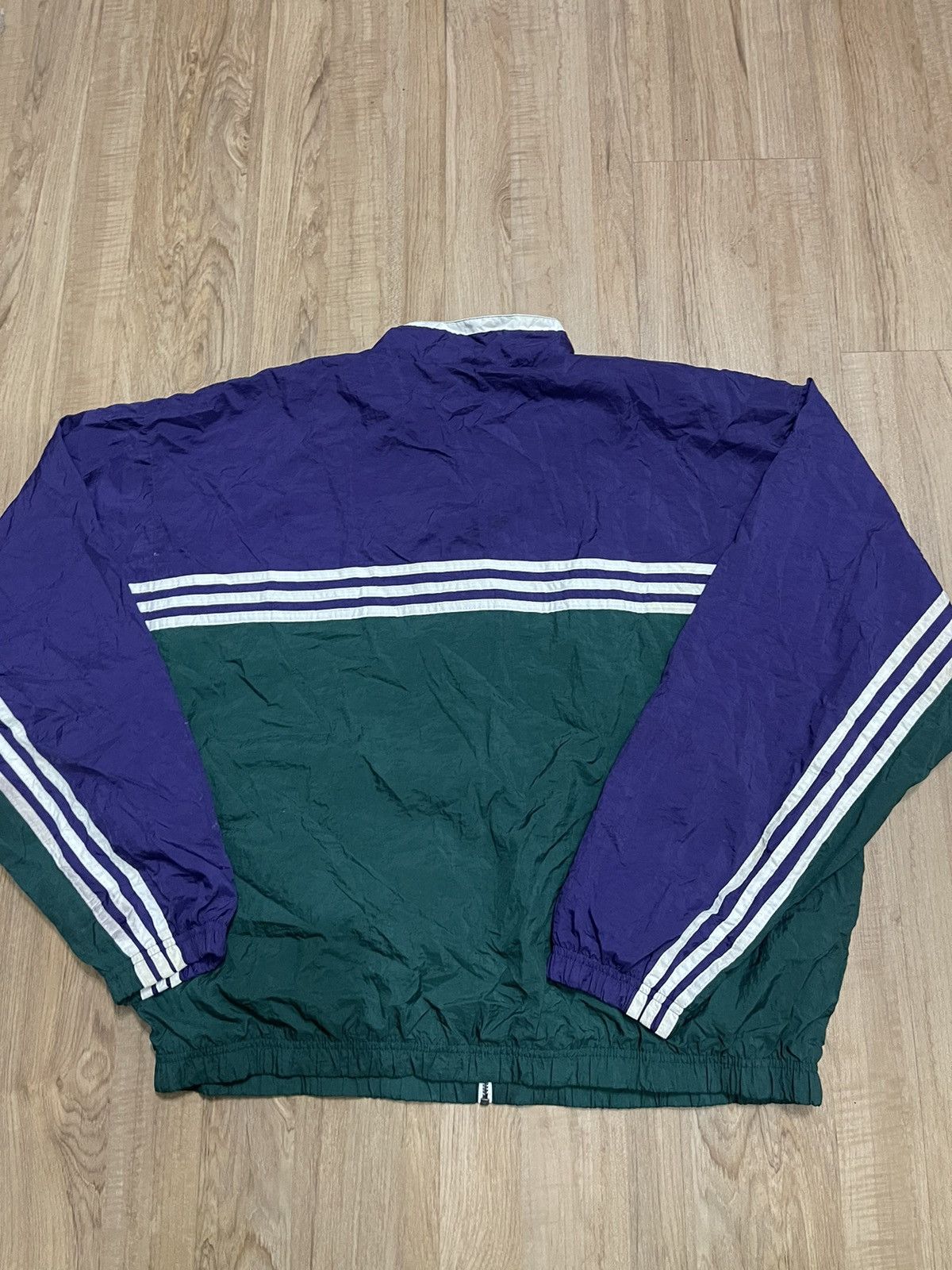 Adidas × Vintage Vintage Adudas Stripes Jacket Size US XL / EU 56 / 4 - 3 Thumbnail