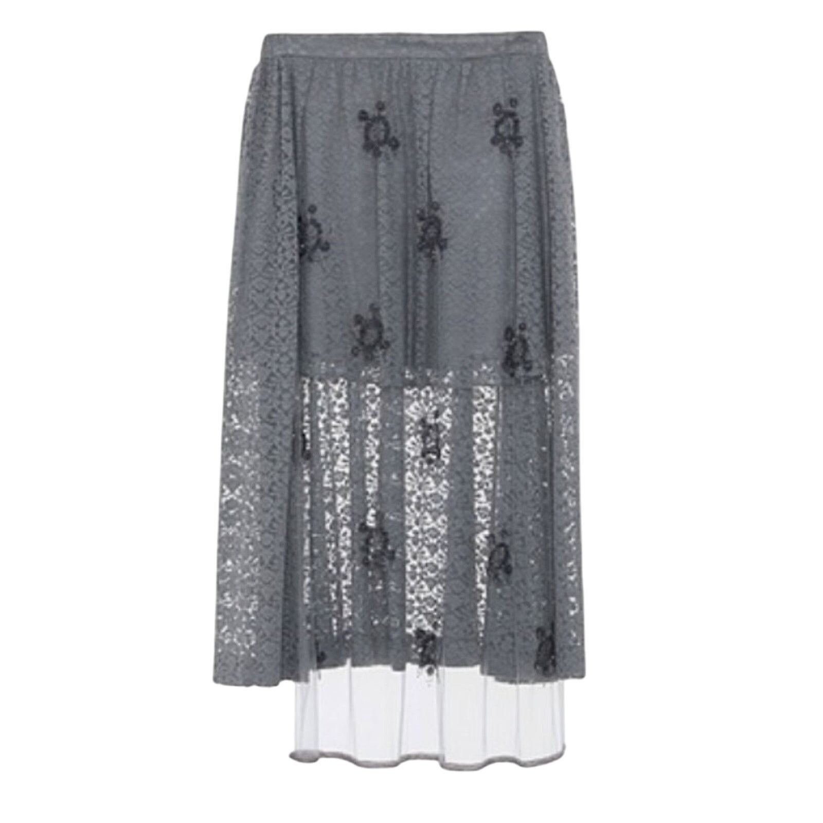 Stella McCartney Stella McCartney embellished lace high low skirt Size 30" / US 8 / IT 44 - 1 Thumbnail