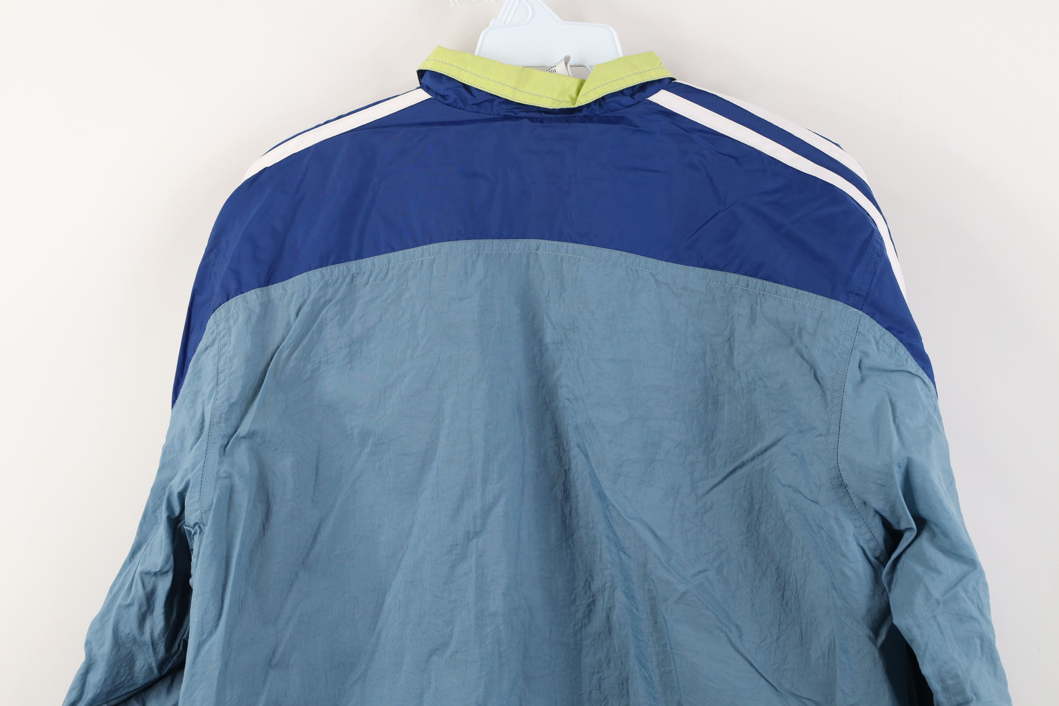 Adidas Vintage 90s Adidas Striped Lined Windbreaker Jacket Size M / US 6-8 / IT 42-44 - 14 Thumbnail