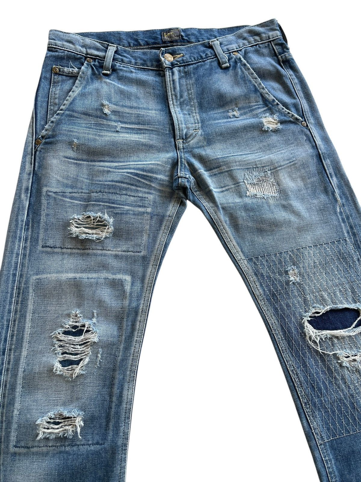 Lee LEE x AKM Patchwork Distressed Denim Size US 32 / EU 48 - 9 Thumbnail