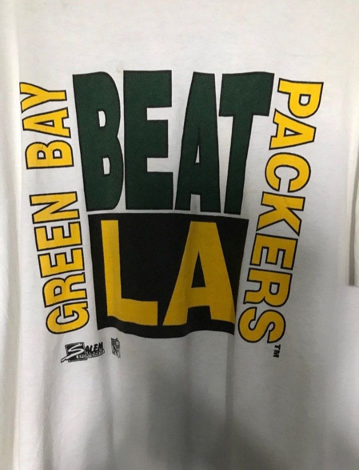 Hanes × Salem Sportswear × Vintage Early 90s Hanes x Salem Sportswear G Packers Vintage Tee Size US XXL / EU 58 / 5 - 2 Thumbnail