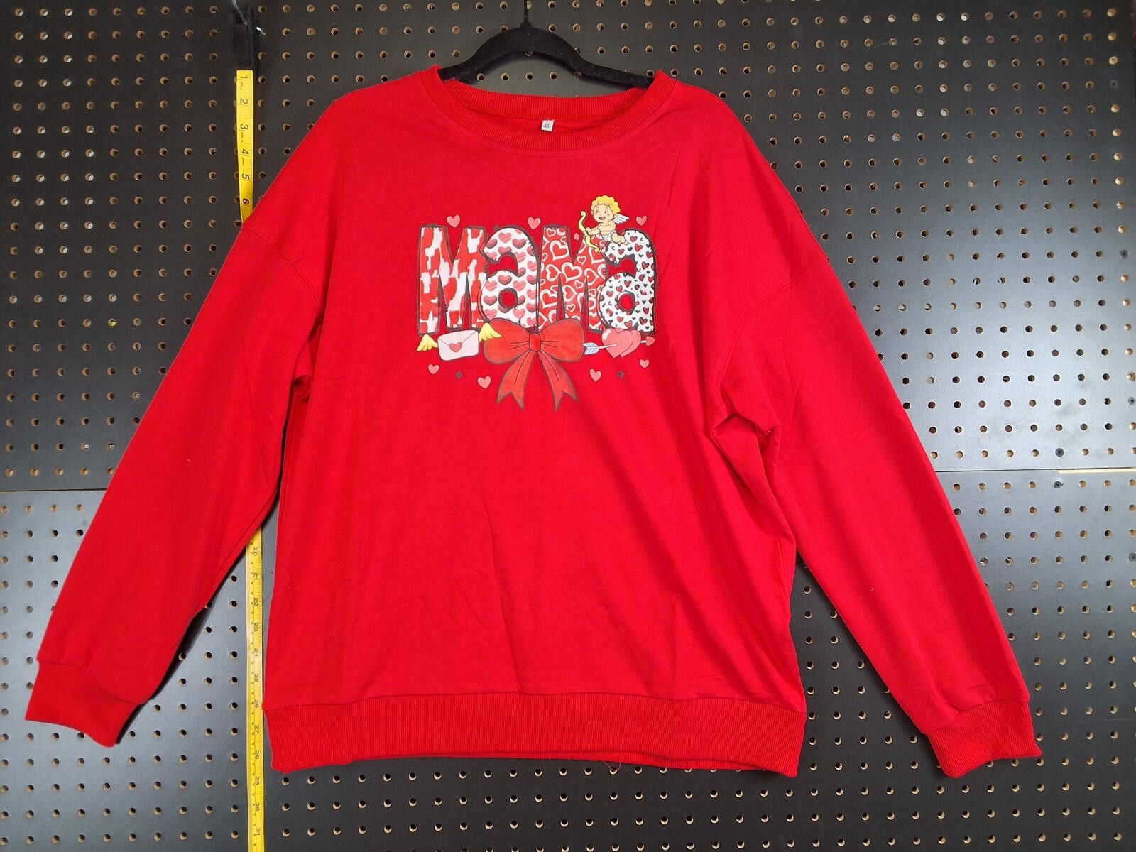 Unknown London Vibrant Red XL Sweater with Fun Graphic - Cozy & Stylish! Size XL / US 12-14 / IT 48-50 - 1 Thumbnail