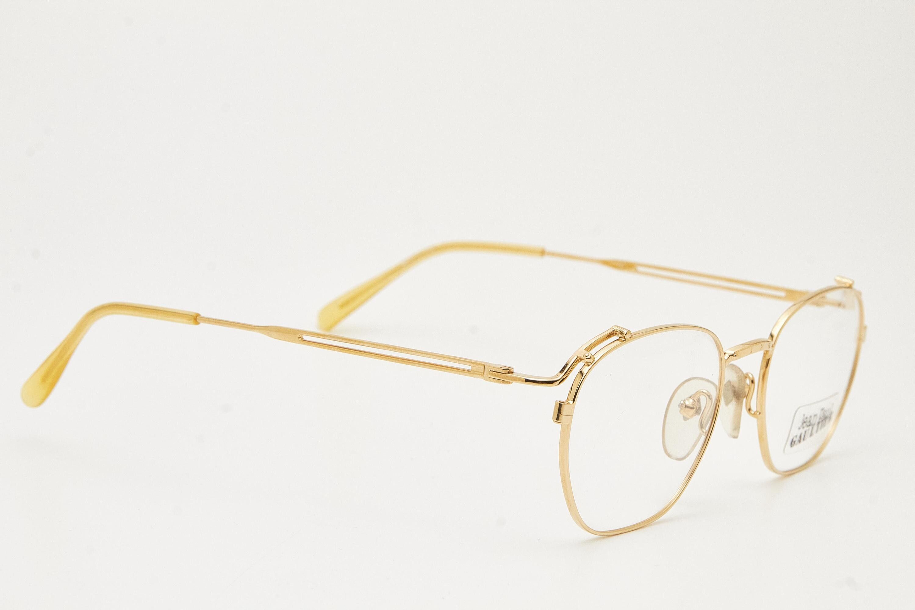 Jean Paul Gaultier Jean Paul Gaultier 55-3173 Gold Plated Oval Eyeglasses Size ONE SIZE - 10 Thumbnail