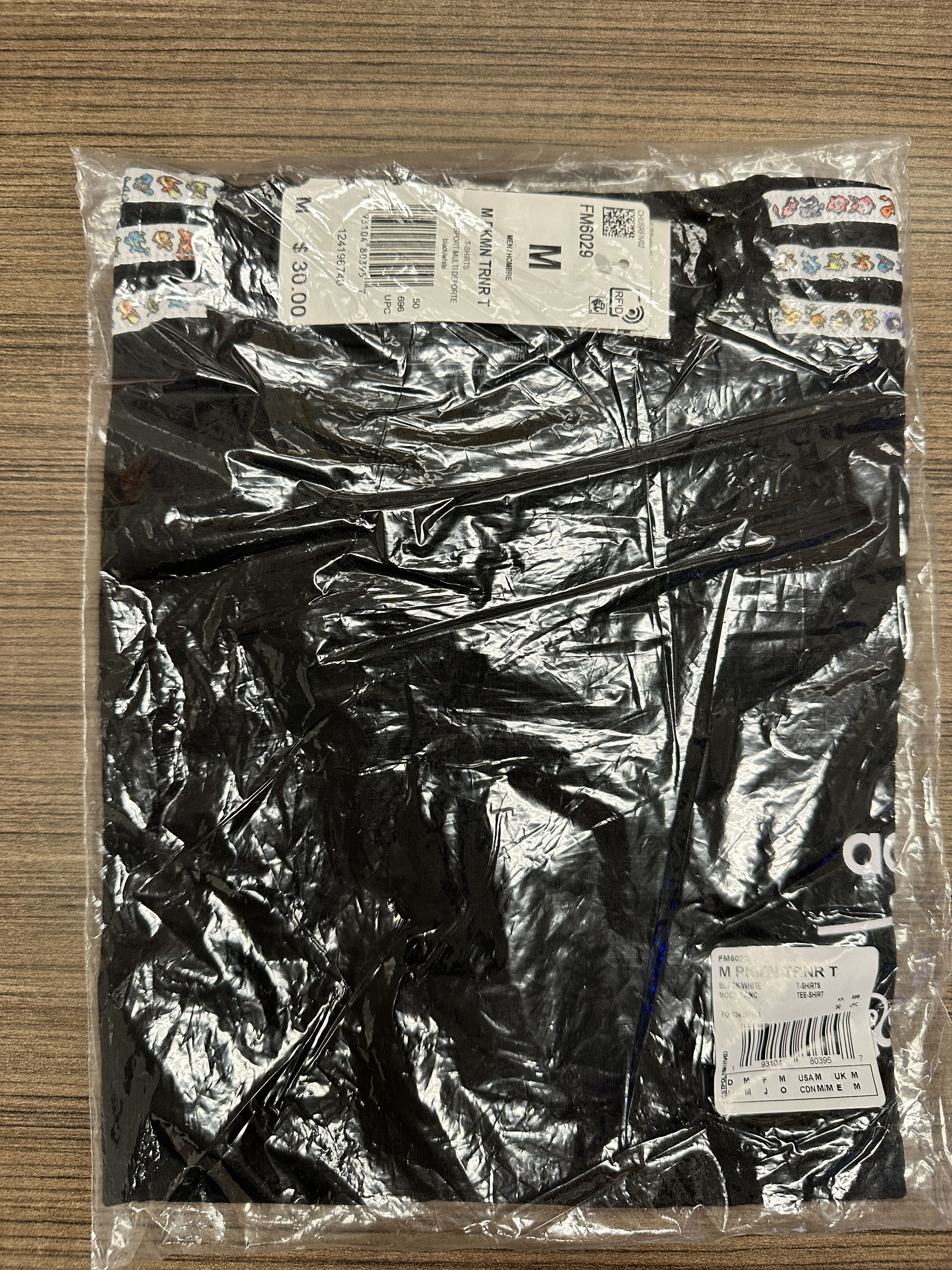 Adidas × Pokemon Pokémon x Adidas Trainer Pixeled Shirt Tee Black Medium DS Size US M / EU 48-50 / 2 - 6 Thumbnail