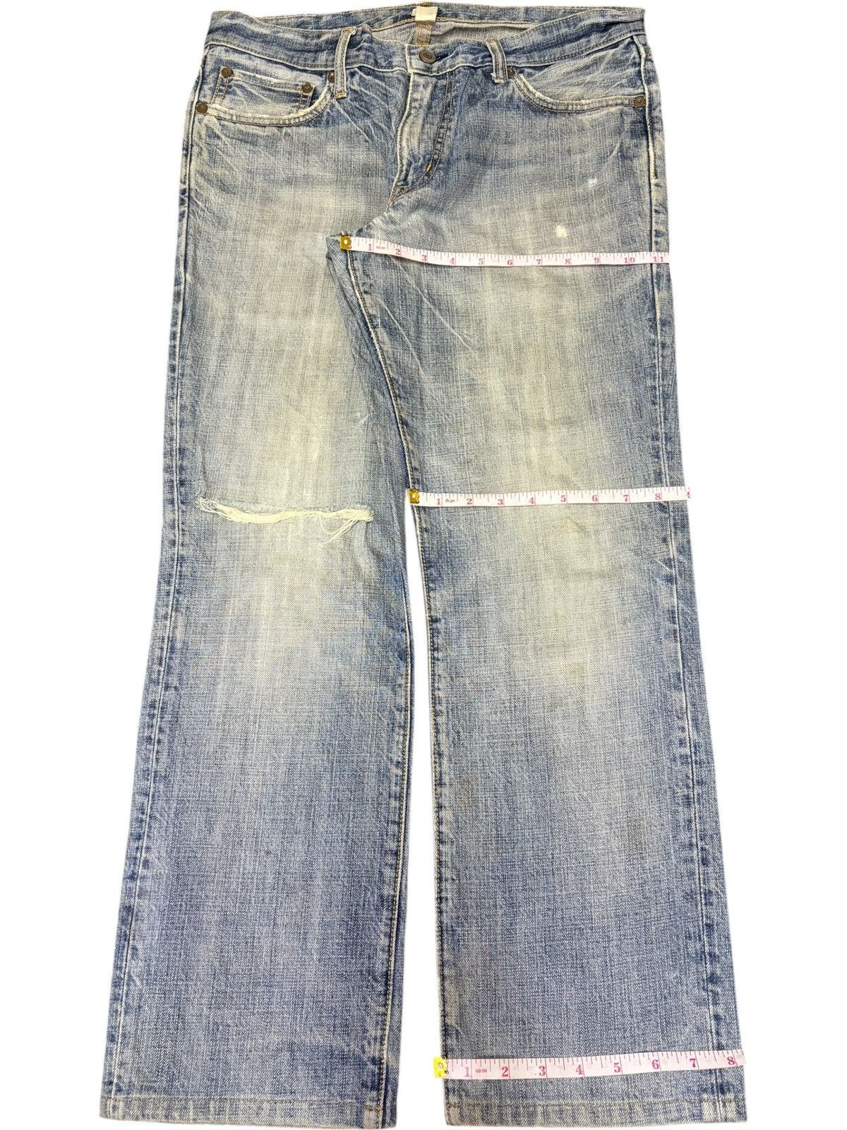 Gap Vintage Gap Mud Wash Distressed Jeans Size US 33 - 8 Thumbnail