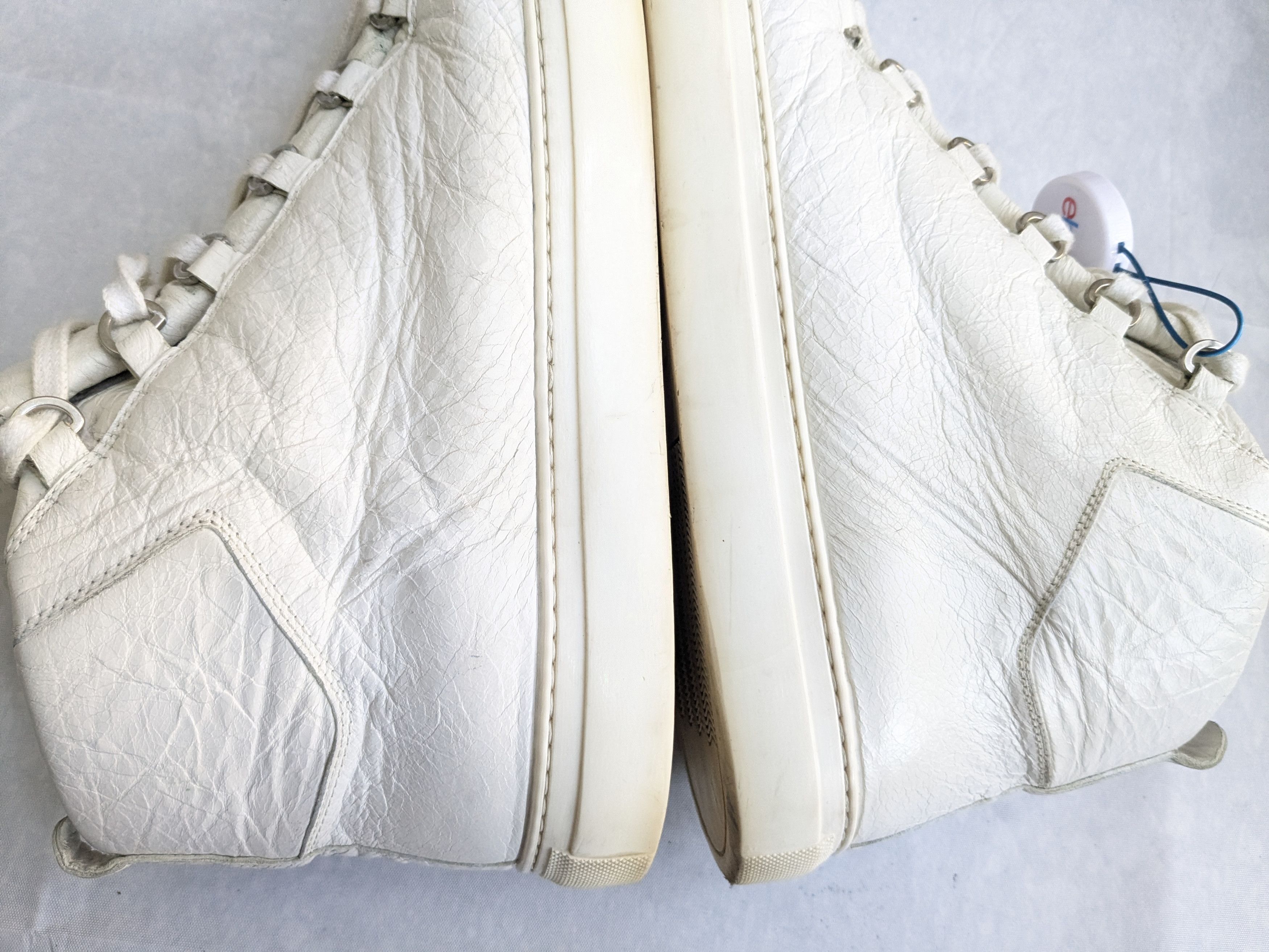 Balenciaga Balenciaga Arena Sneakers White 13 High Tops Leather Size US 13 / EU 46 - 11 Thumbnail