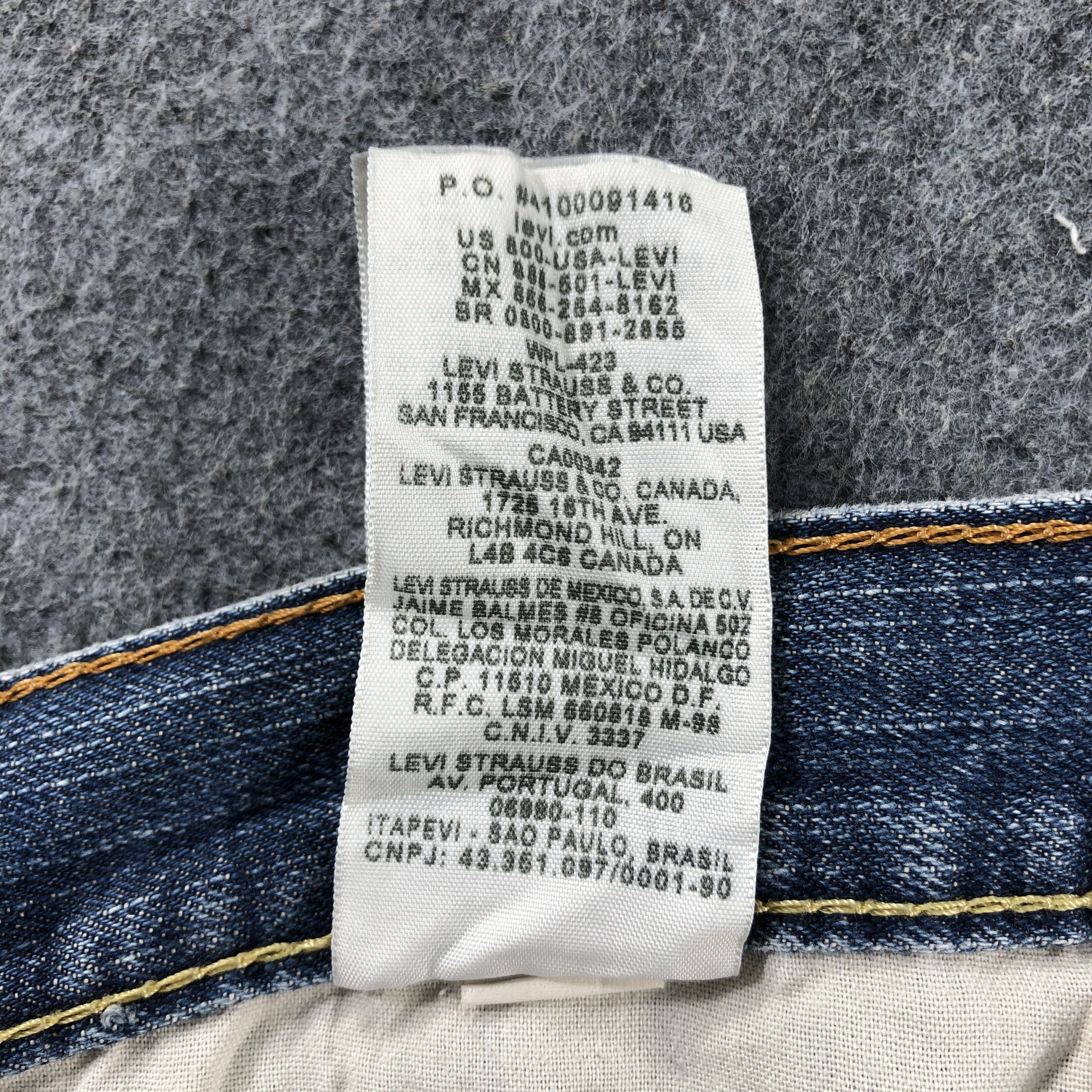 Levi's Vintage Blue Wash Levis 505 Jeans-J2581 Size US 38 / EU 54 - 15 Thumbnail