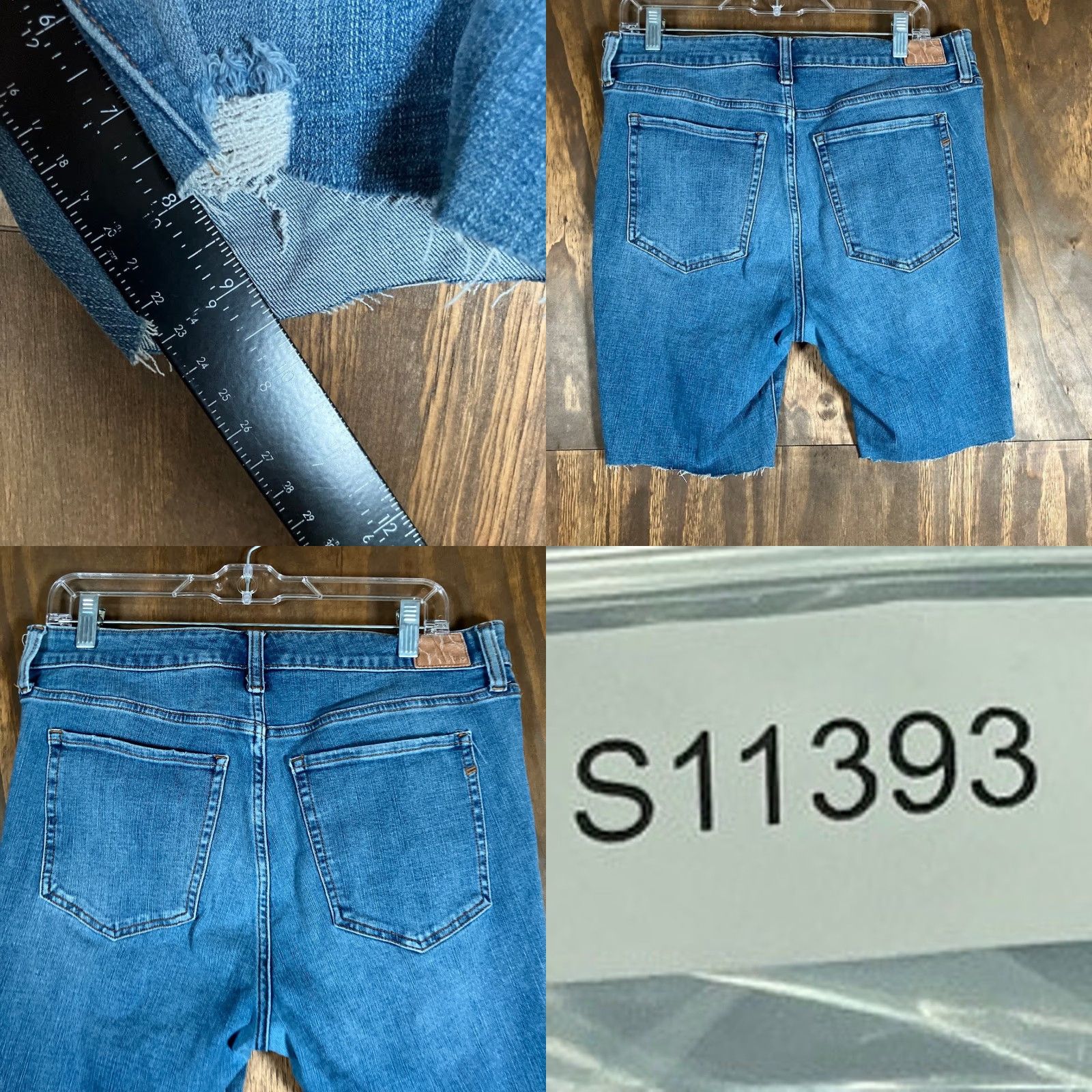 Aeropostale Aeropostale Jeans Blue Denim Cut Offs High Rise Jegging Stretch 14 R Womens Jeans Size 36" / US 14 / IT 50 - 8 Thumbnail