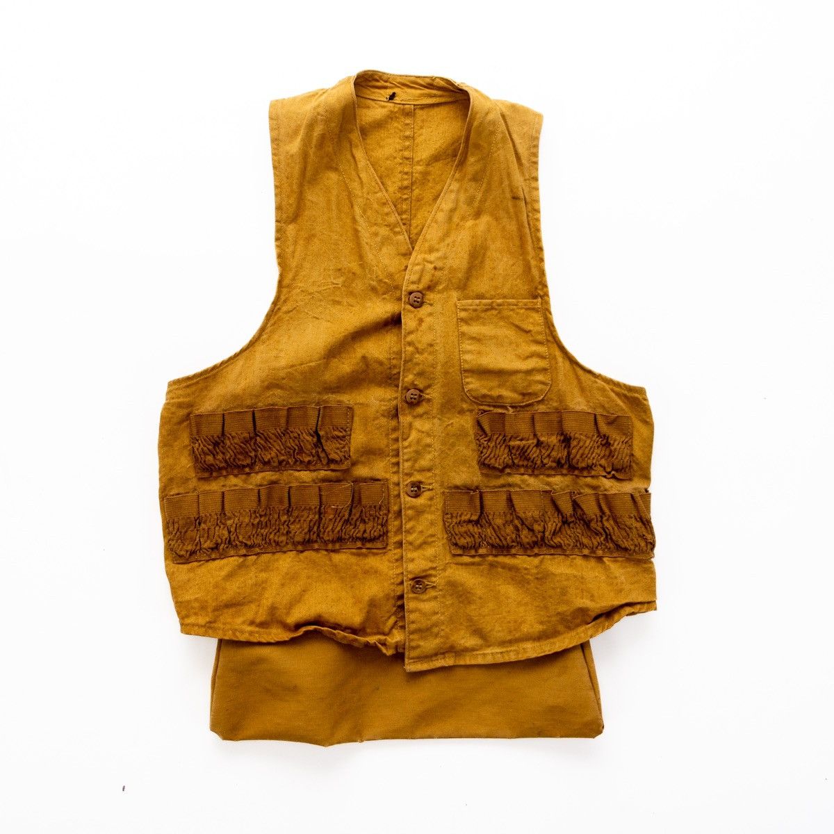 Vintage Vintage 70s Tan/Brown Hunting Vest w/ Backpack Size US L / EU 52-54 / 3 - 1 Thumbnail