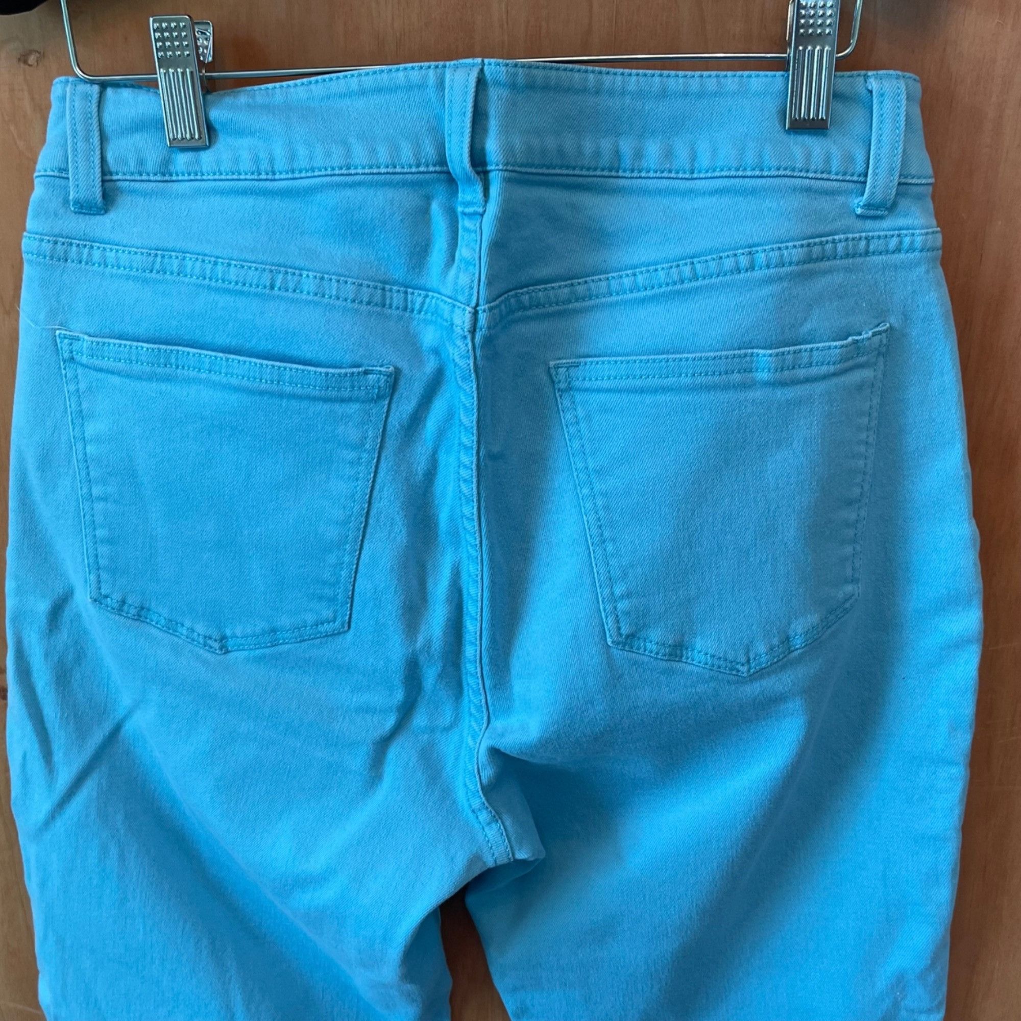 Talbots Talbots Heritage Ankle Jeans Women's 10 Turquoise Stretch Size 30" / US 8 / IT 44 - 4 Thumbnail
