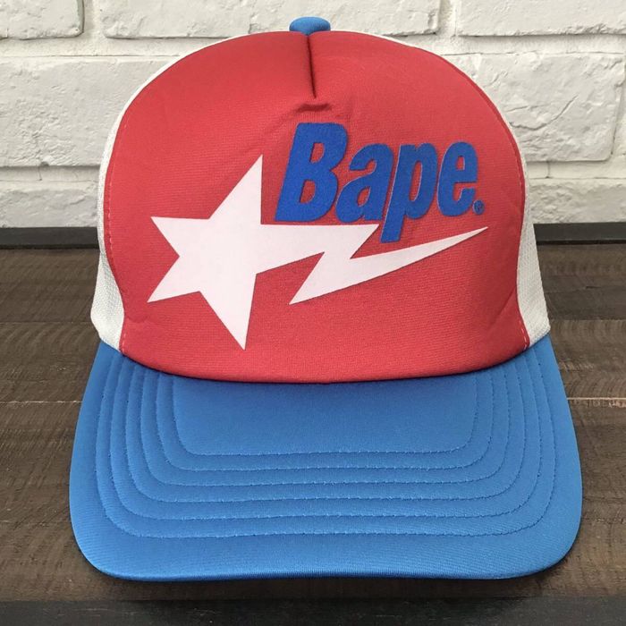 Bape BAPE STA logo tracker hat cap a bathing ape star NIGO