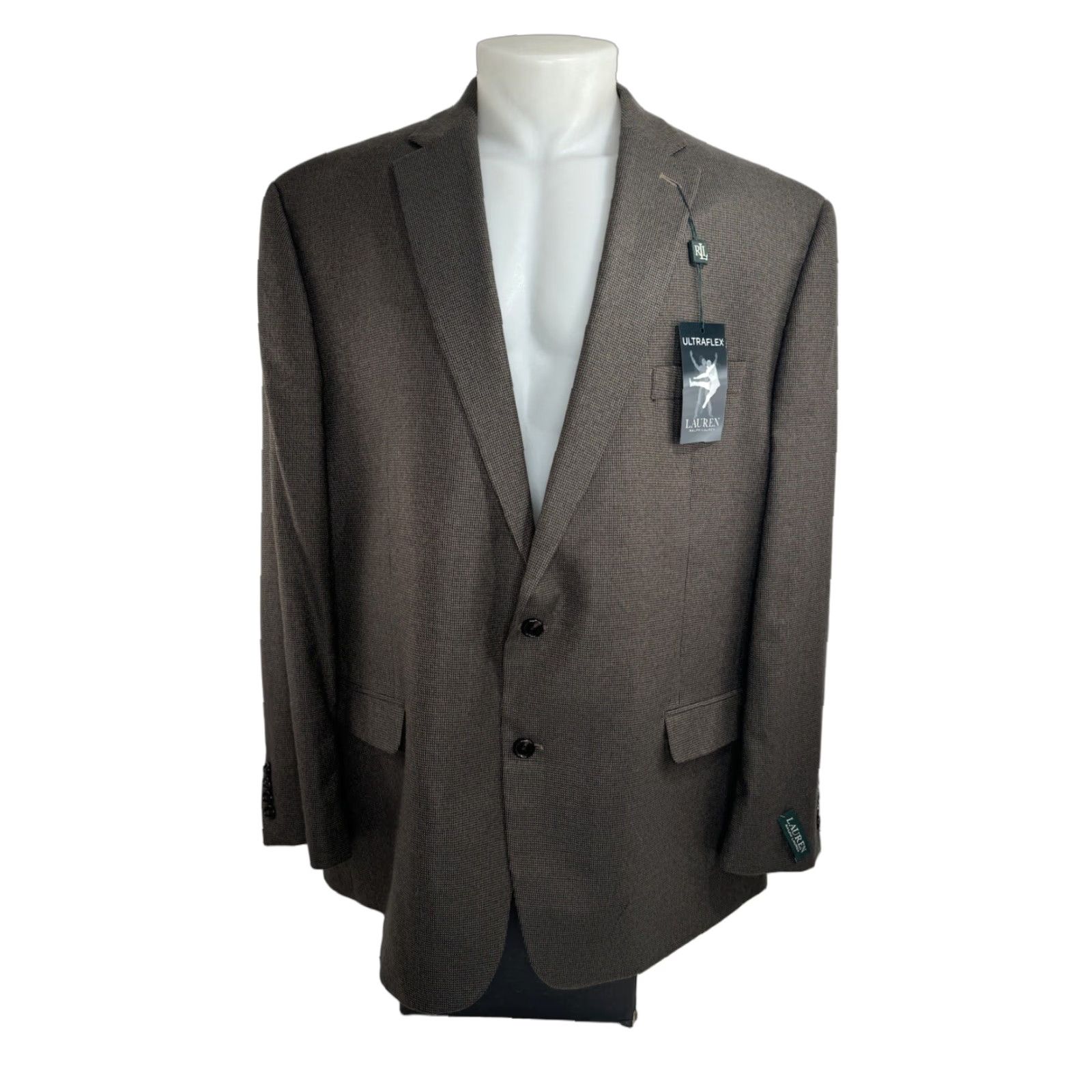 Ralph Lauren LAUREN RALPH LAUREN Blazer - Lexington 50 L UltraFlex - Brown - Big & Tall - 50 Long - Men Size 50R - 1 Thumbnail