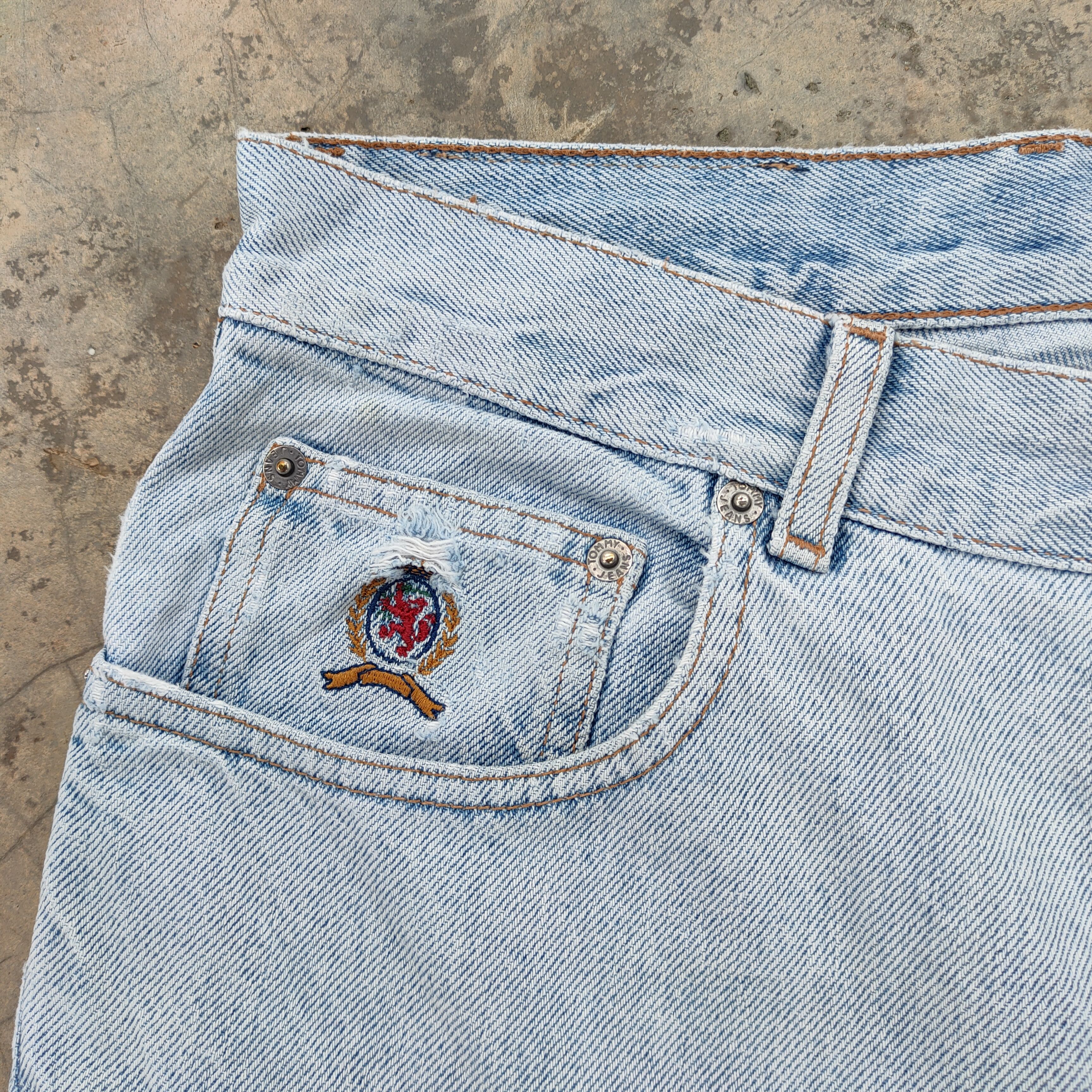 Tommy Jeans VINTAGE TOMMY JEANS FADED DENIM PANTS Size US 34 / EU 50 - 6 Thumbnail