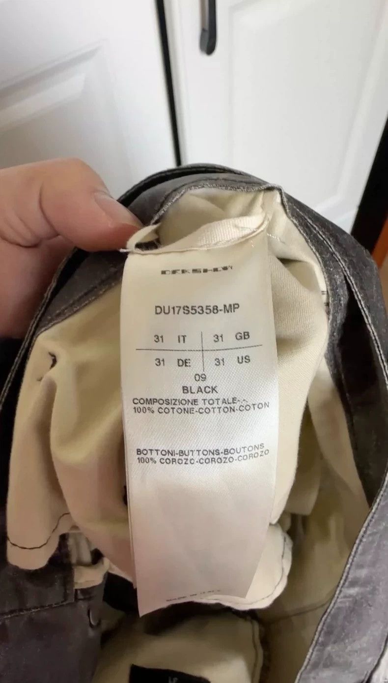 Rick Owens RICK OWENS Waxed Wide Leg Straight Leg Pants Size US 31 - 4 Thumbnail
