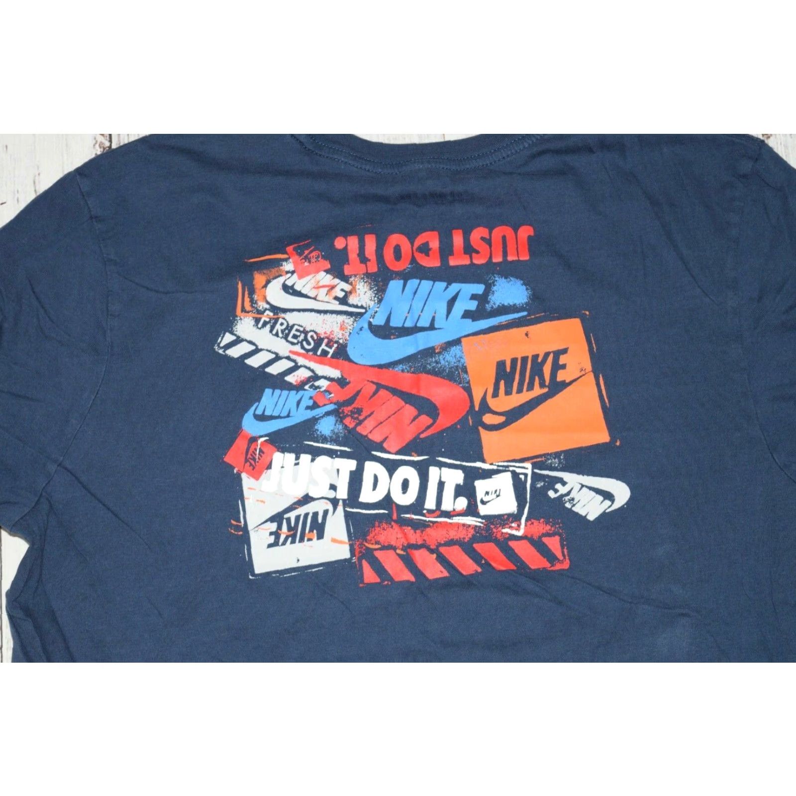 Nike Nike Just Do It Art Blue Shirt Mens XL Short Sleeve Crew Neck Cotton Size US XL / EU 56 / 4 - 6 Thumbnail