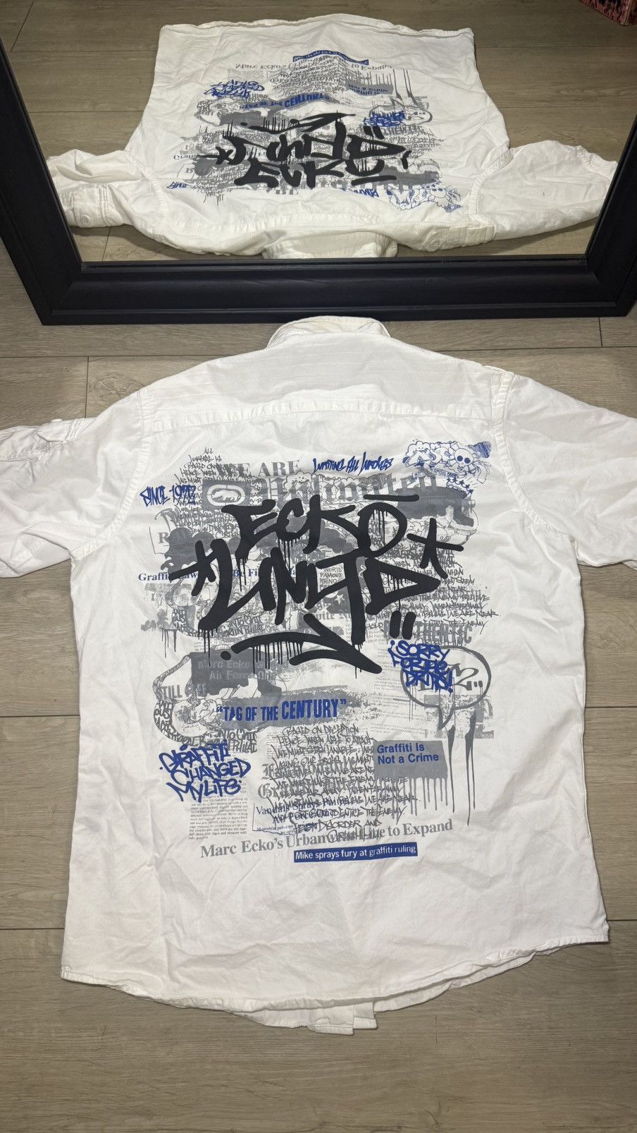 Ecko Unltd. Vintage / Y2K Ecko Unlimited Embroidered Logo Shirt Size US L / EU 52-54 / 3 - 1 Thumbnail