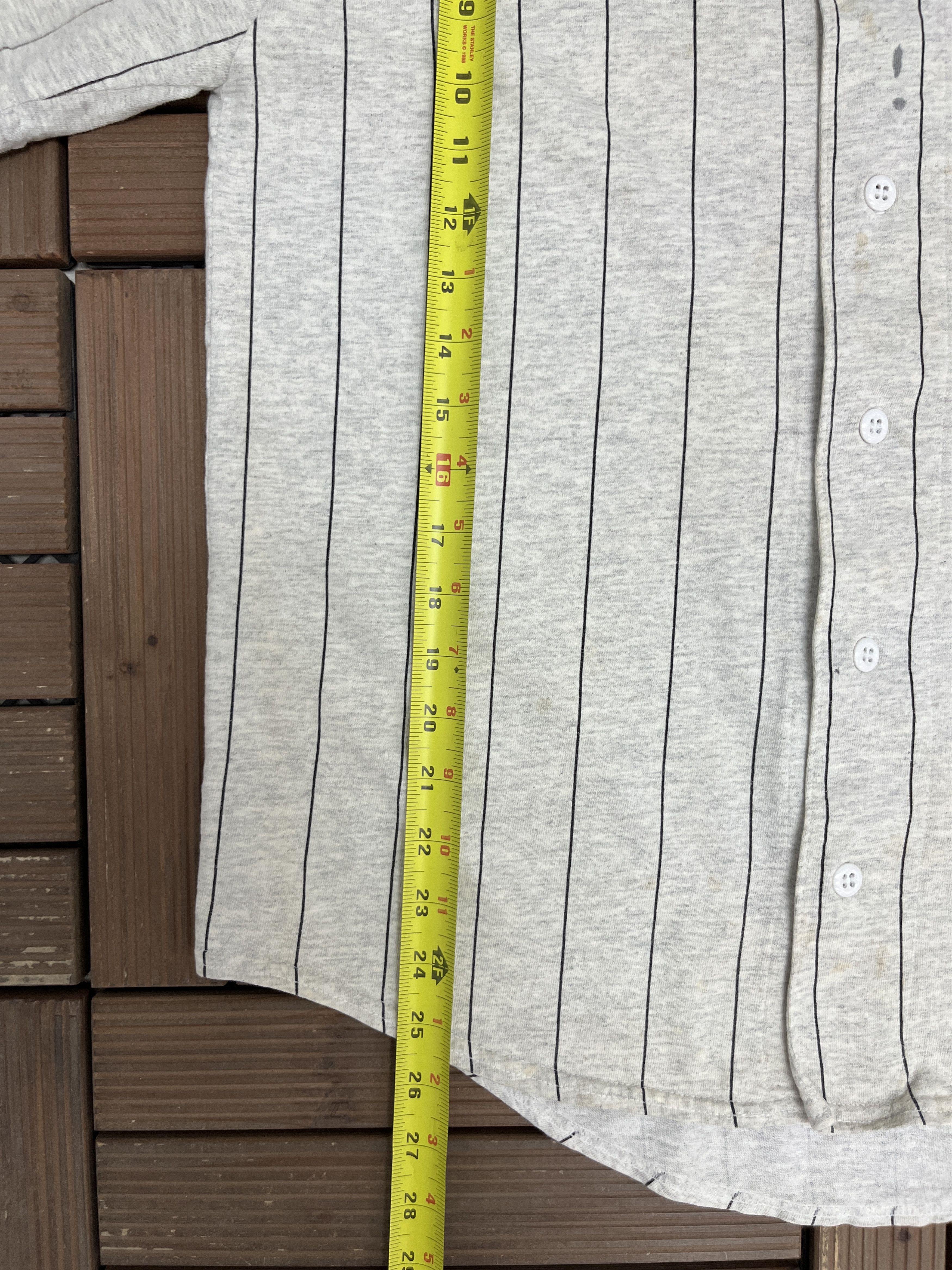 Vintage Coca-Cola Vintage Pinstripe Grey Baseball Jersey Size US M / EU 48-50 / 2 - 8 Thumbnail