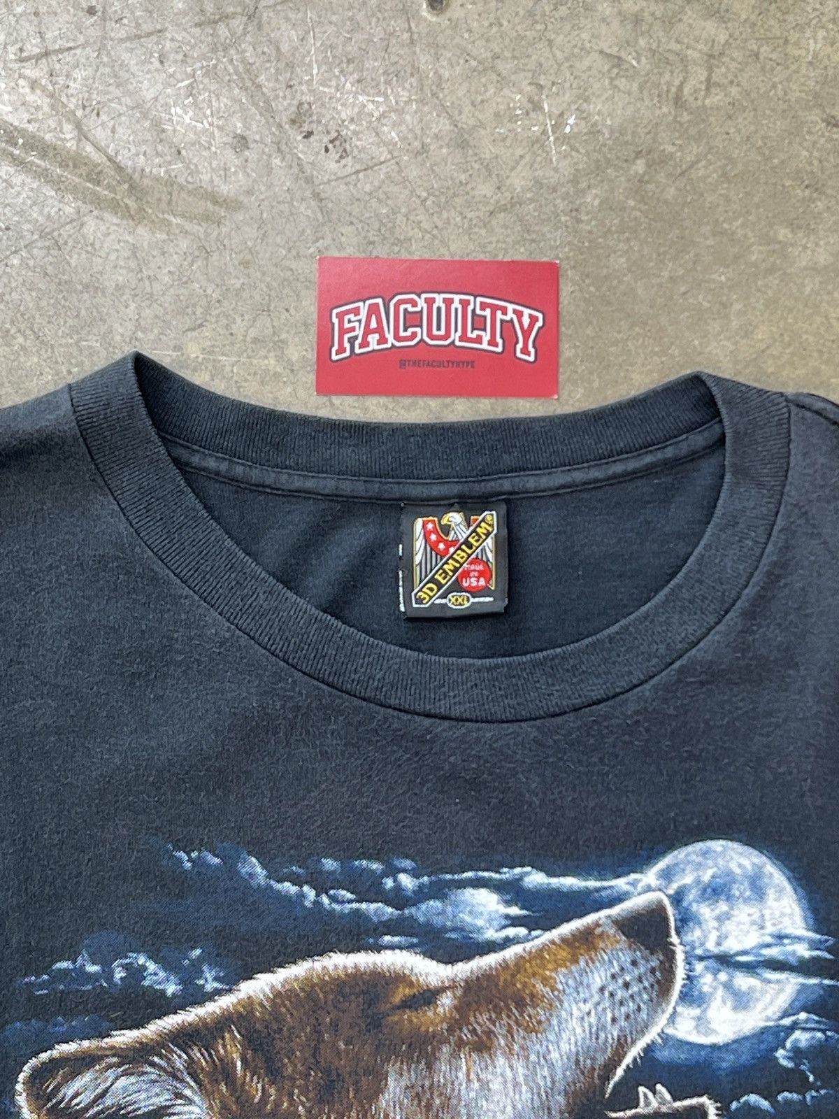 Harley Davidson Vintage 3D Emblem 1992 Survivors Motorcycle Wolf Tee XXL Size US XXL / EU 58 / 5 - 3 Thumbnail